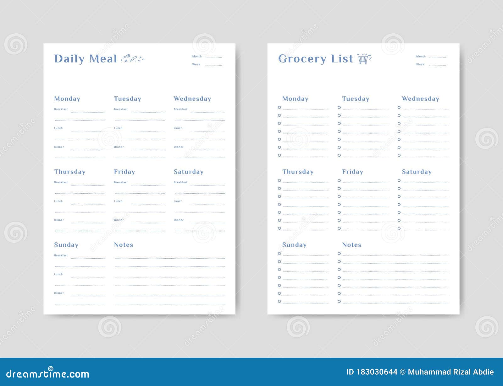 Meal Menu Schedule Planner and Shopping Grocery List with Pertaining To Menu Checklist Template Meal Menu Schedule Planner and Shopping Grocery List with Pertaining To Menu Checklist Template
