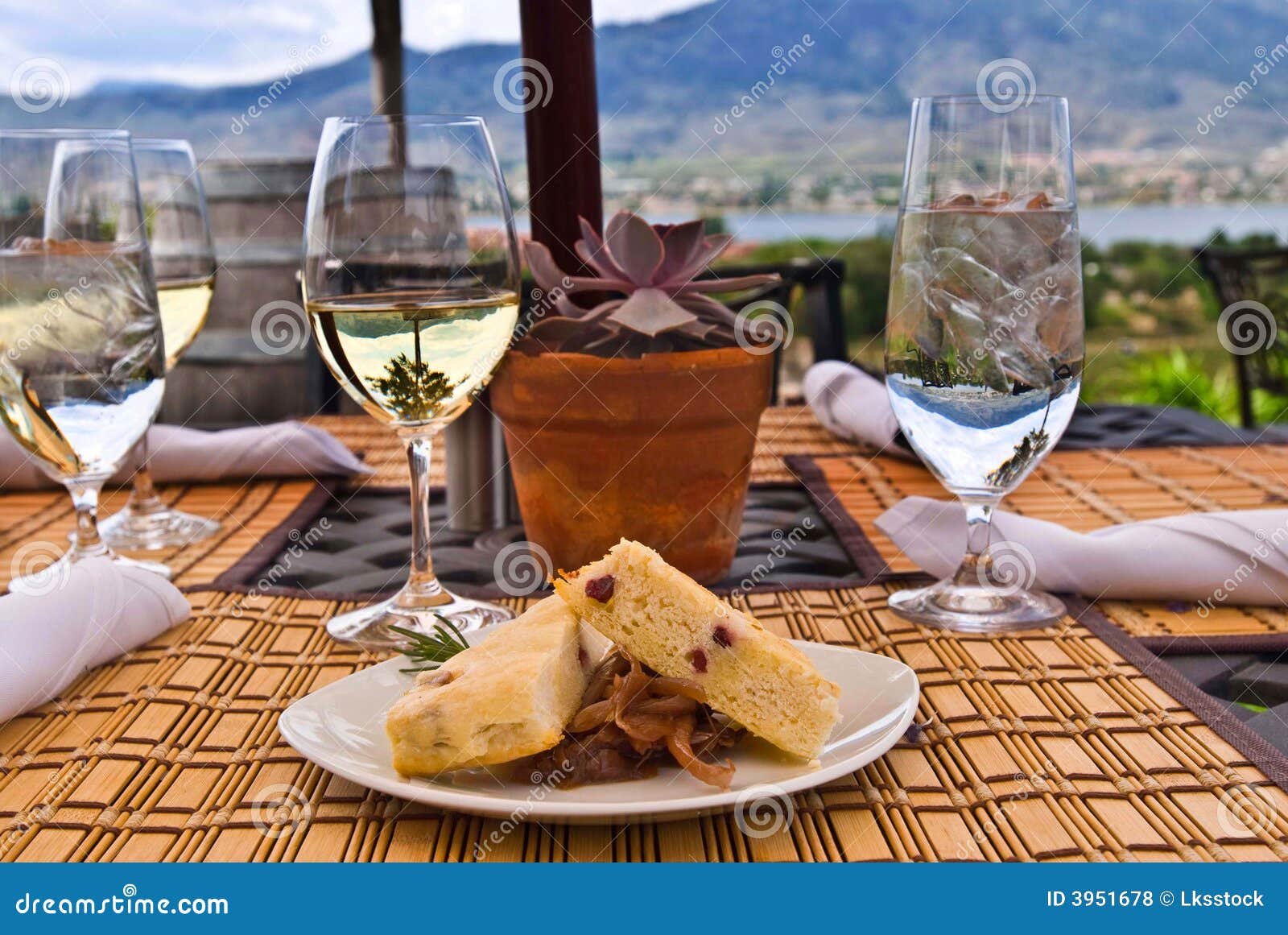 Meal at outdoor restaurant stock photo. Image of travel 3951678