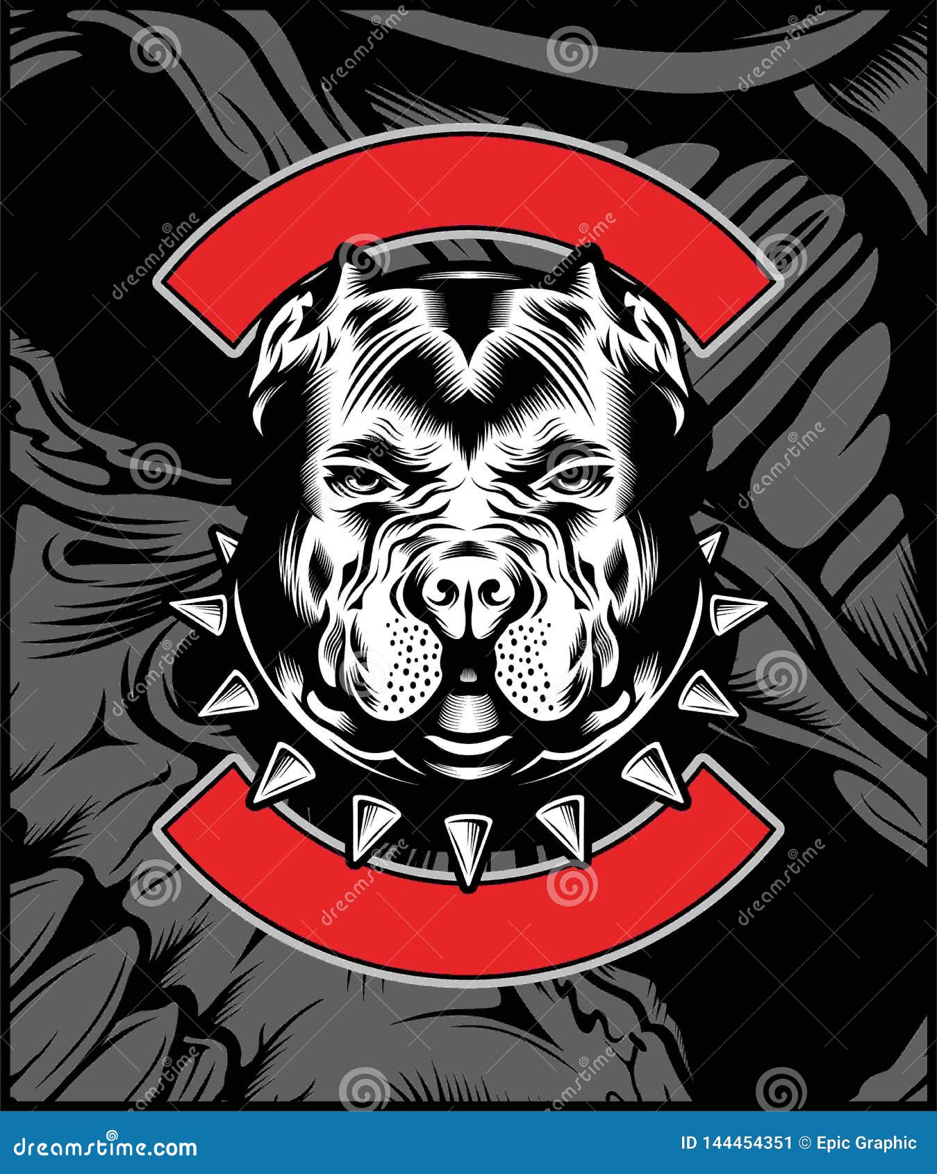 mean bulldog mascot  