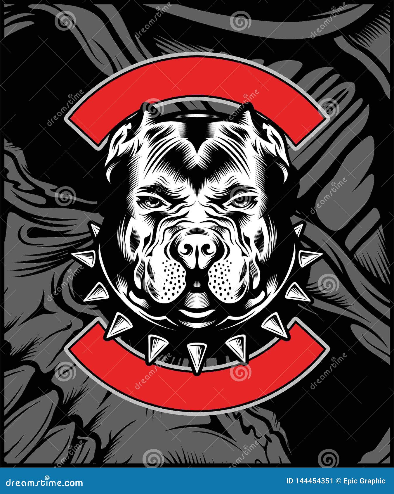 Droll Bulldog Mascot Vector