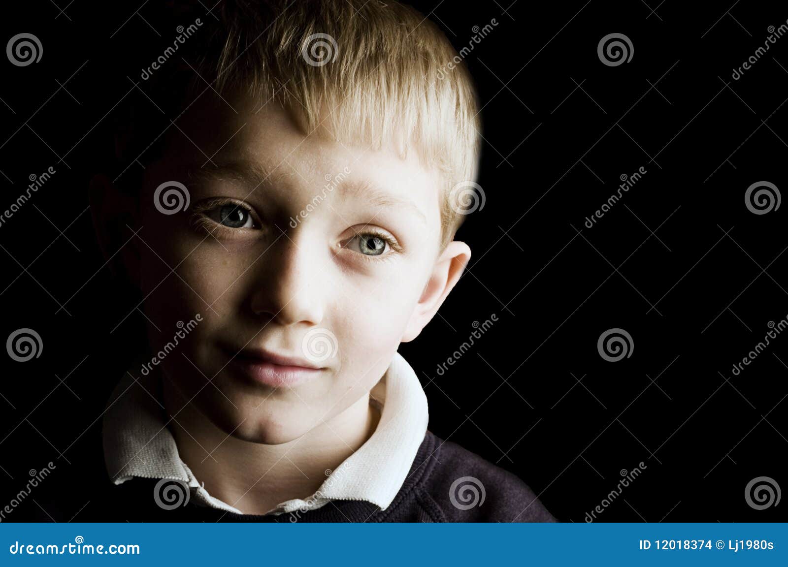 Mean and cool little boy stock photo. Image of eyes, adorable 12018374