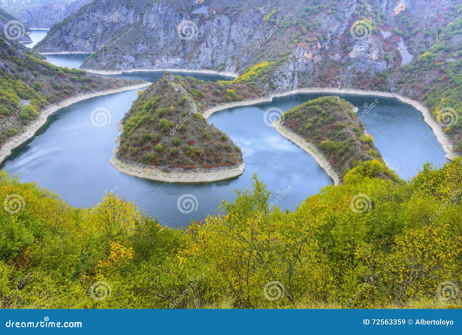 meander of the uvac river, serbia