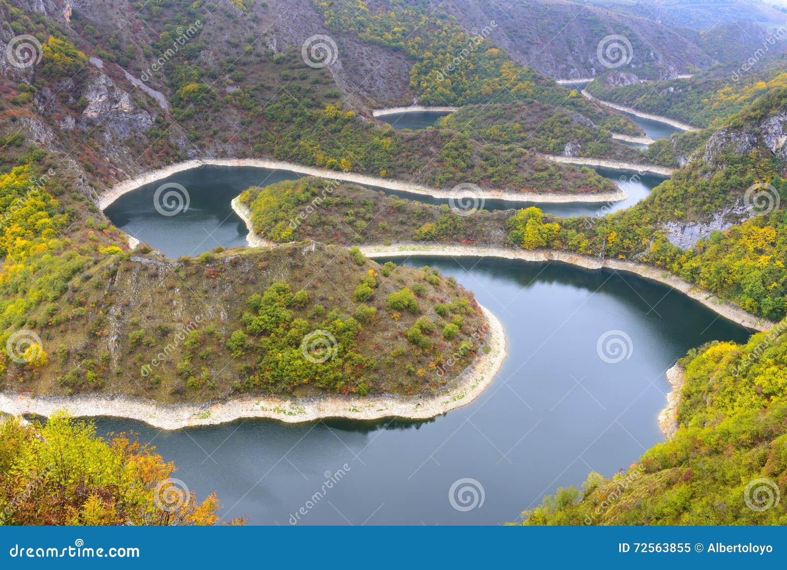 meander of the uvac river, serbia