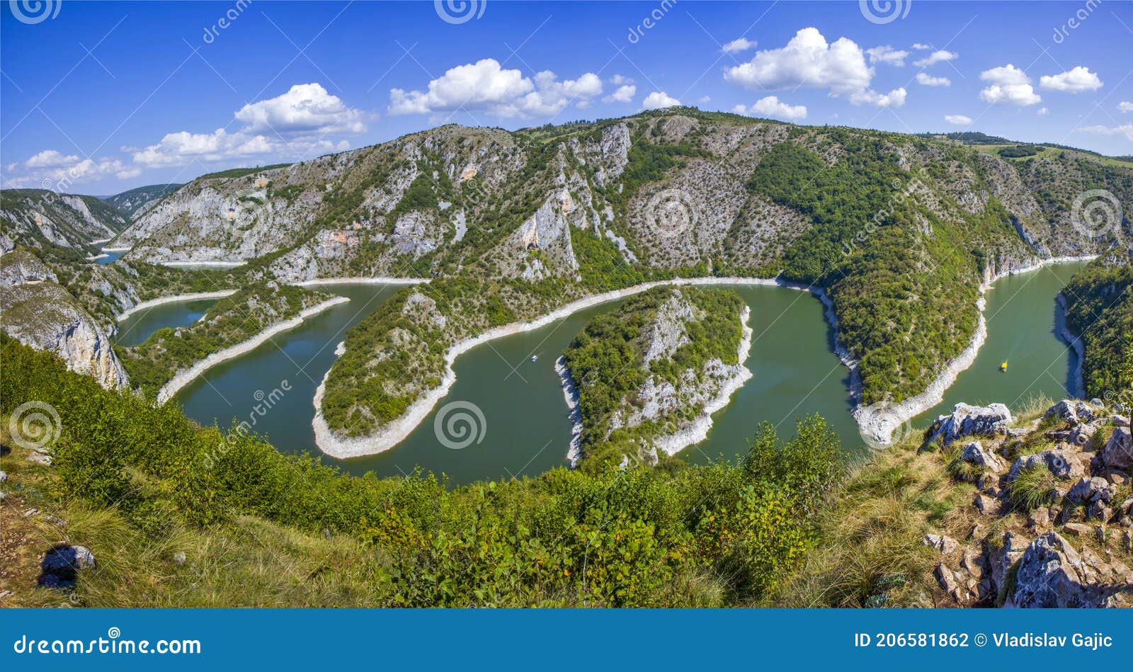 meanders of the river uvac, serbia