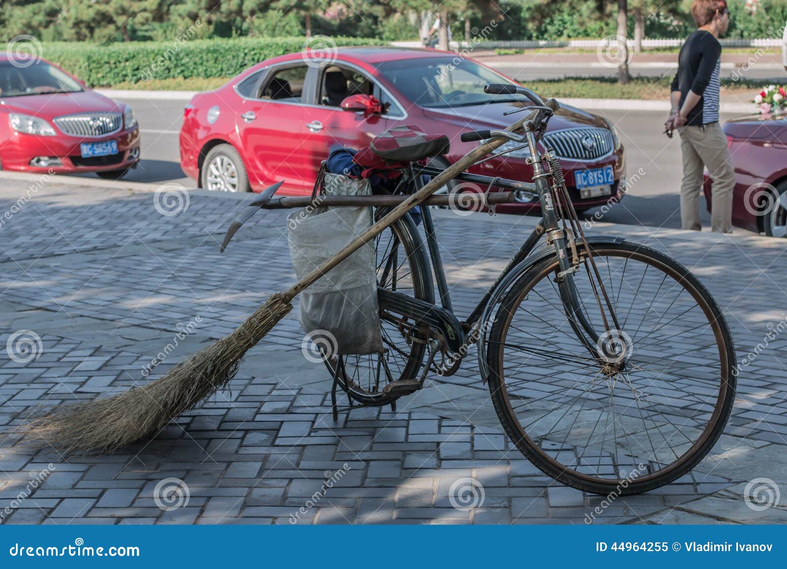 Means for Work of the Chinese Yard Keeper Editorial Image Image of