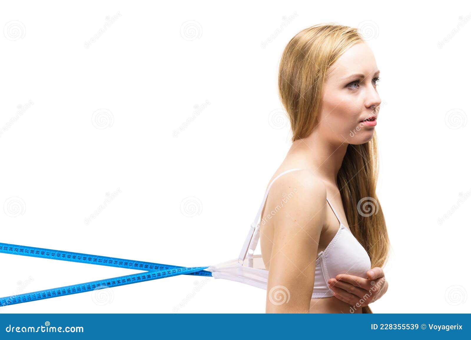 Girl Wearing Wrong Size Bra Stock Photo - Image of slim, incorrect:  289497666