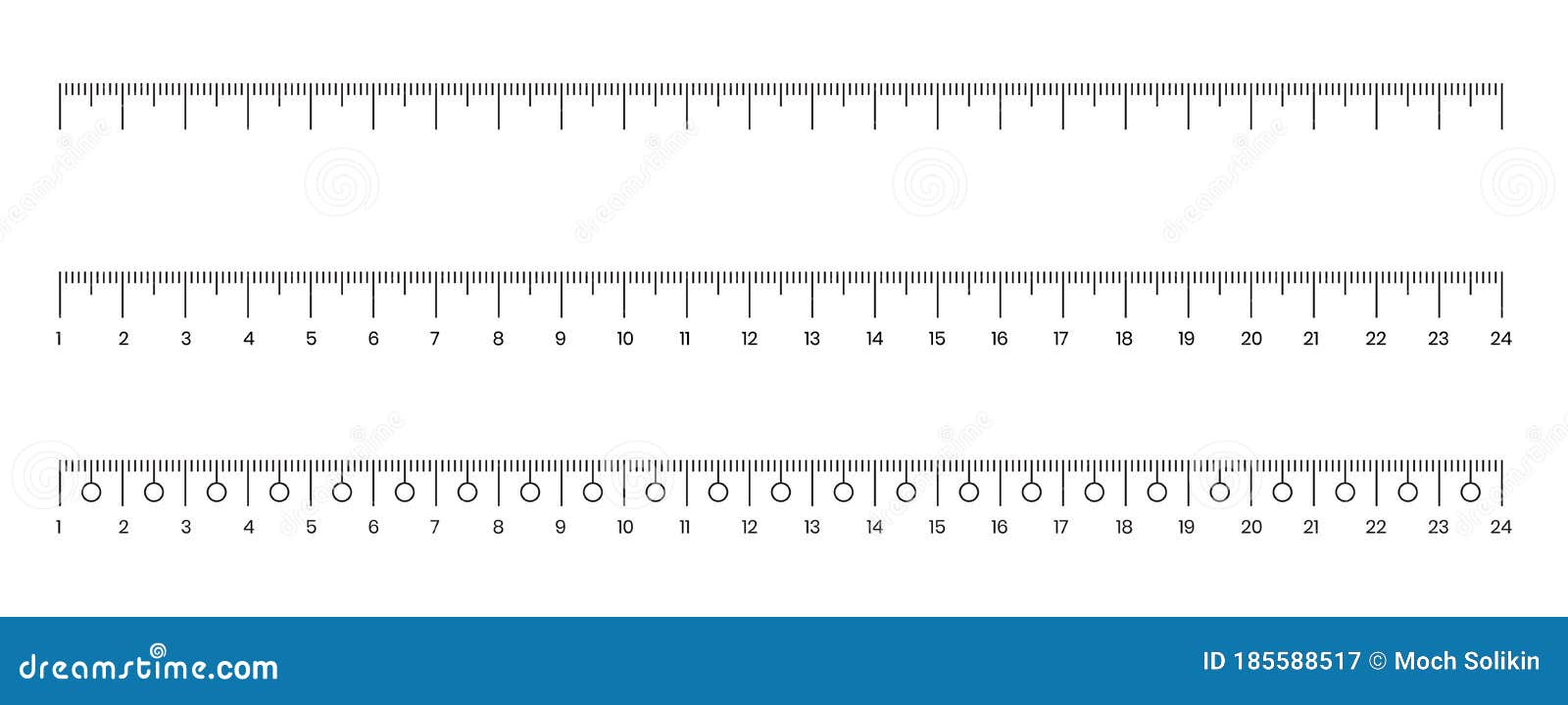 Measure Centimeter and Millimeter Scale with Numbers for Ruler Stock Vector  - Illustration of millimeter, centimetre: 185588517