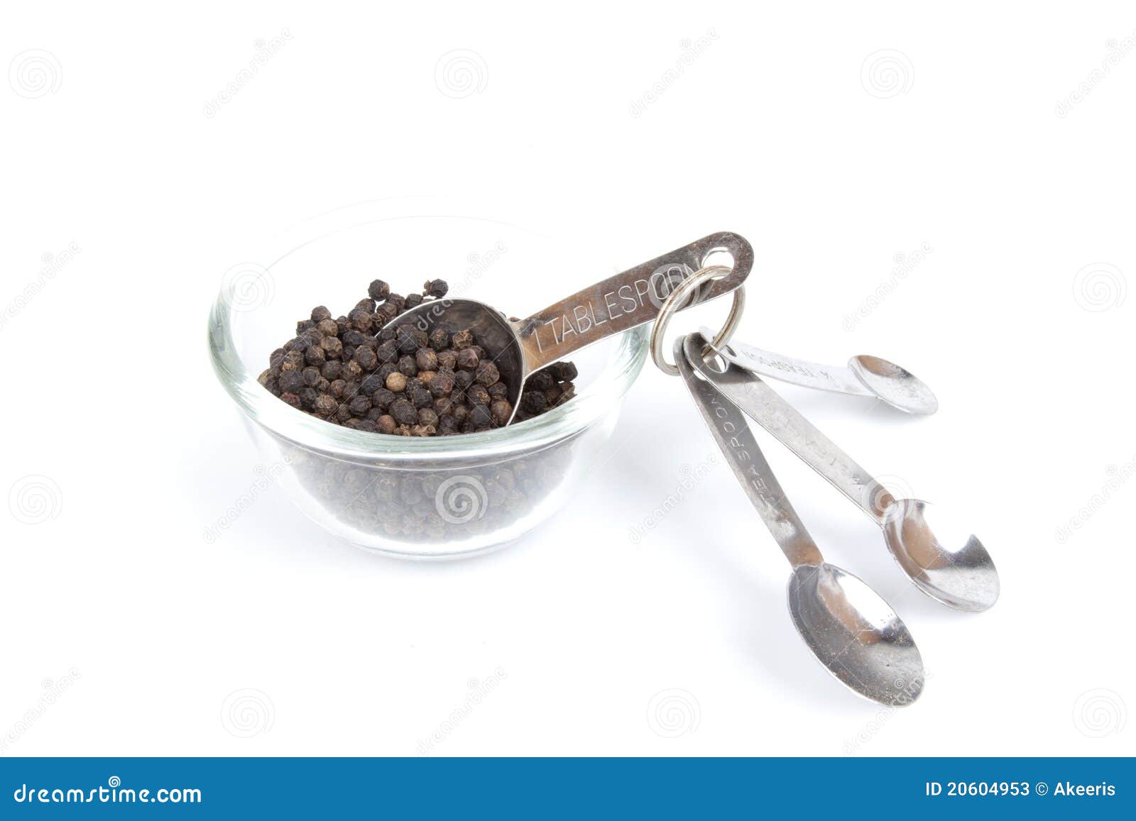 Measure pepper stock image. Image of spoon, kitchen, ingredient 20604953