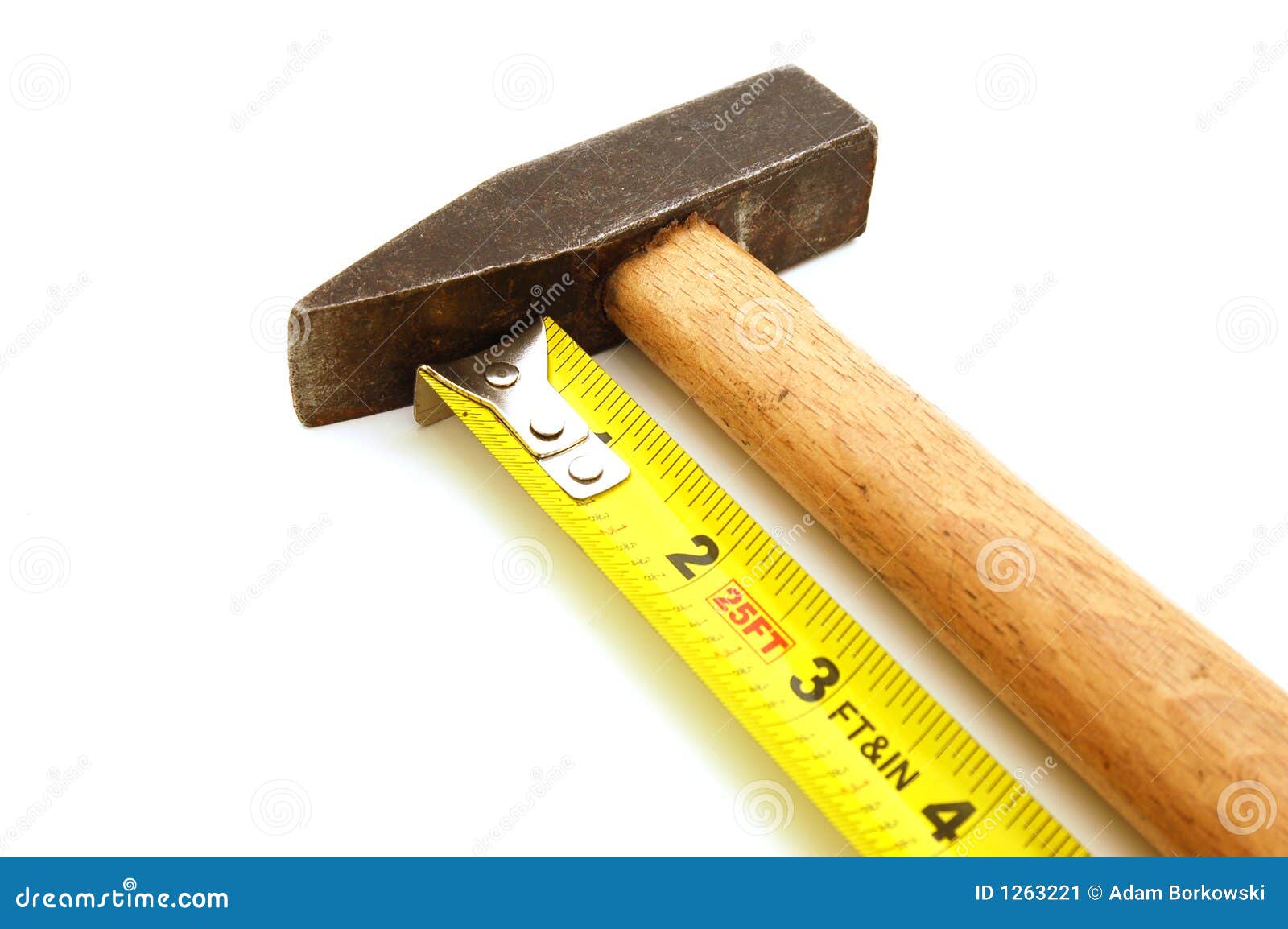 Measure Tape And Hammer 7 Picture. Image 1263221