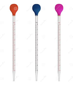 Two Pipettes Of Different Sizes Royalty Free Stock Photo 