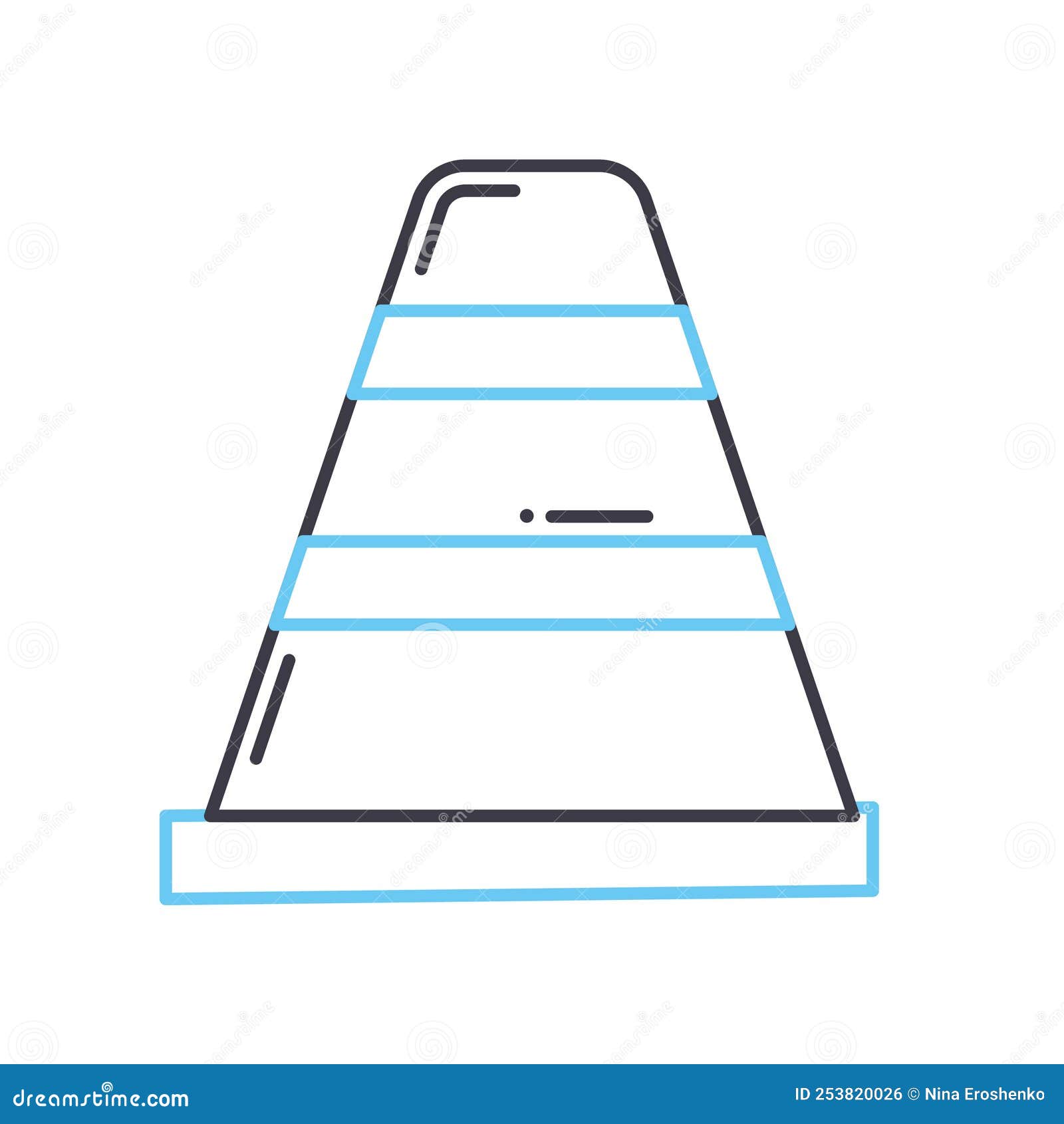 measuring accurancy line icon, outline ,  , concept sign