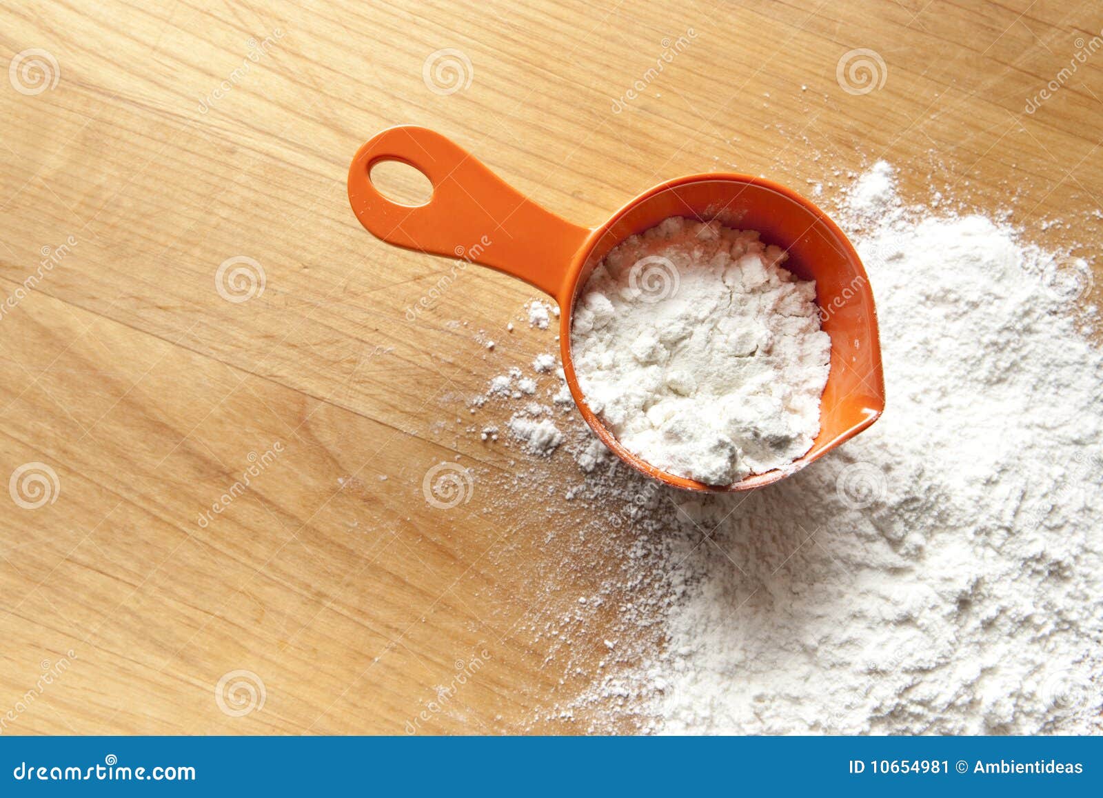 Measuring Cup with Flour stock image. Image of flour 10654981