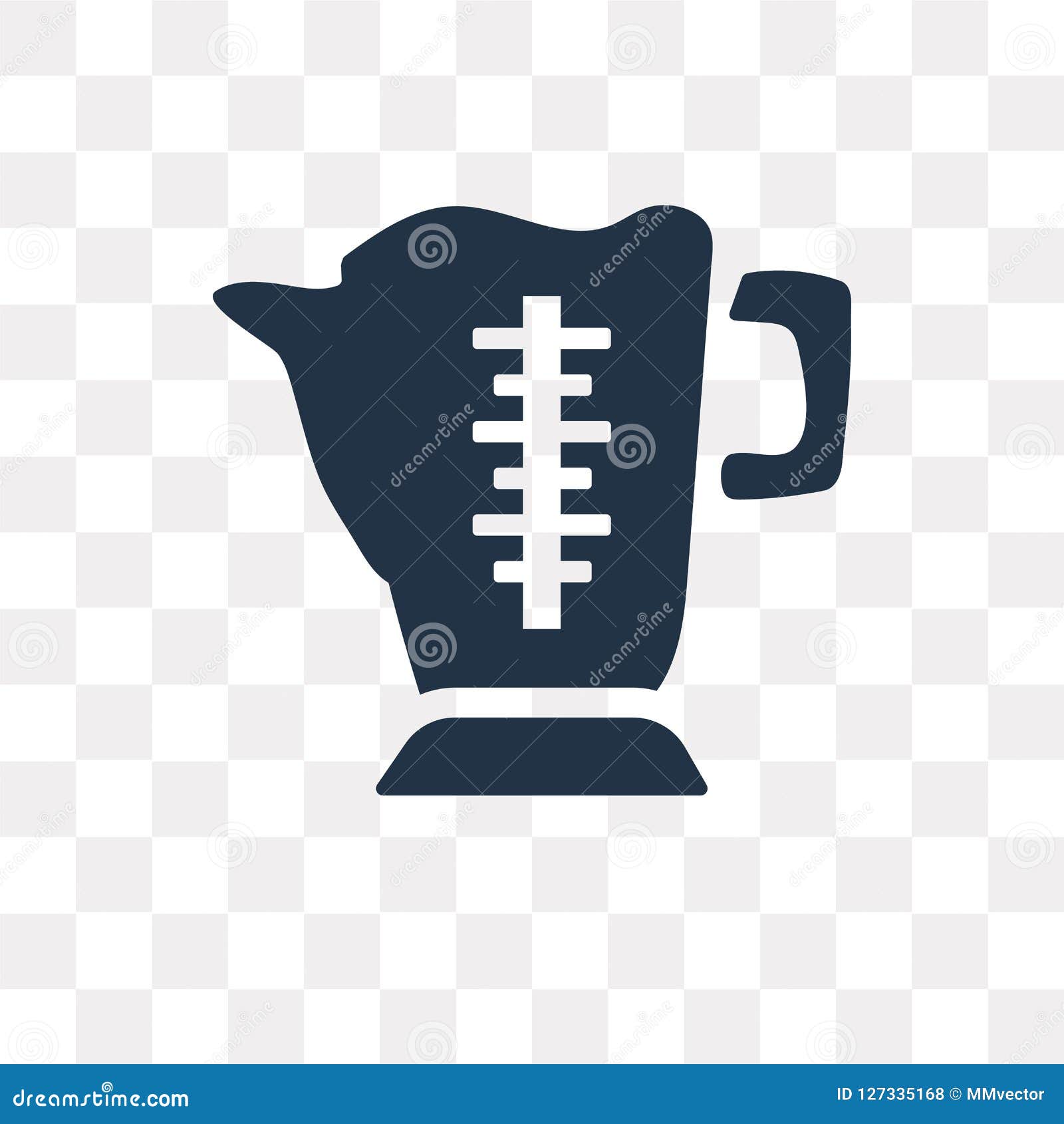 Measuring Cup Vector Icon Isolated On Transparent Background