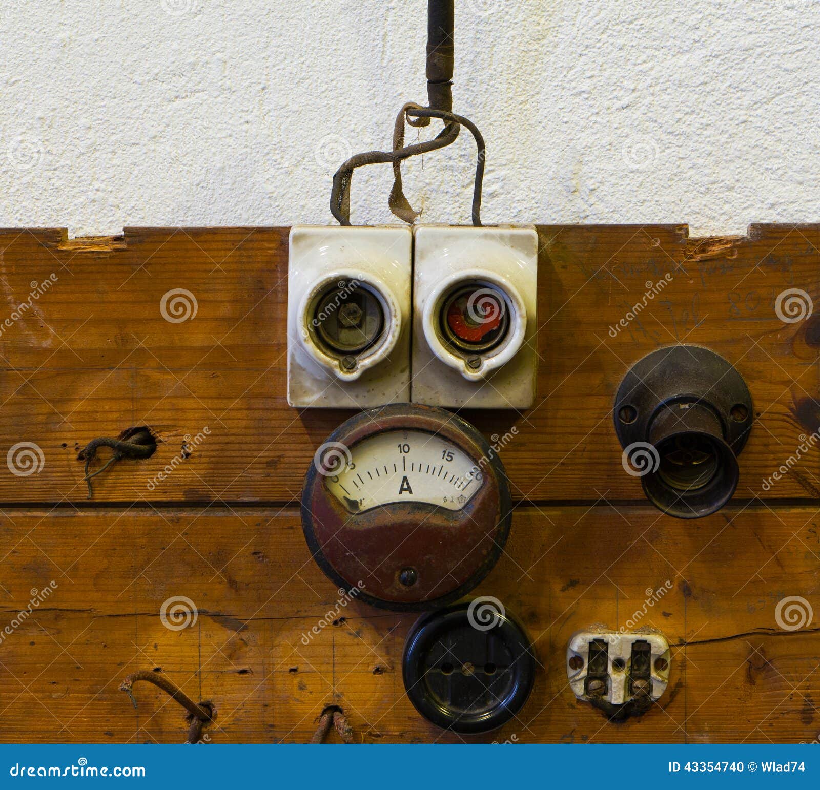 Fuse On Wood Background. Safety Device For Overcurrent Protection