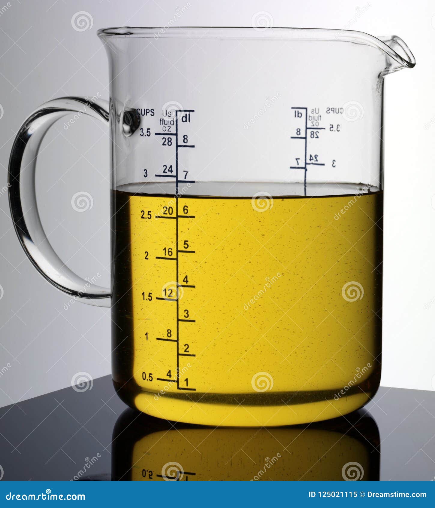 Oil measuring cups