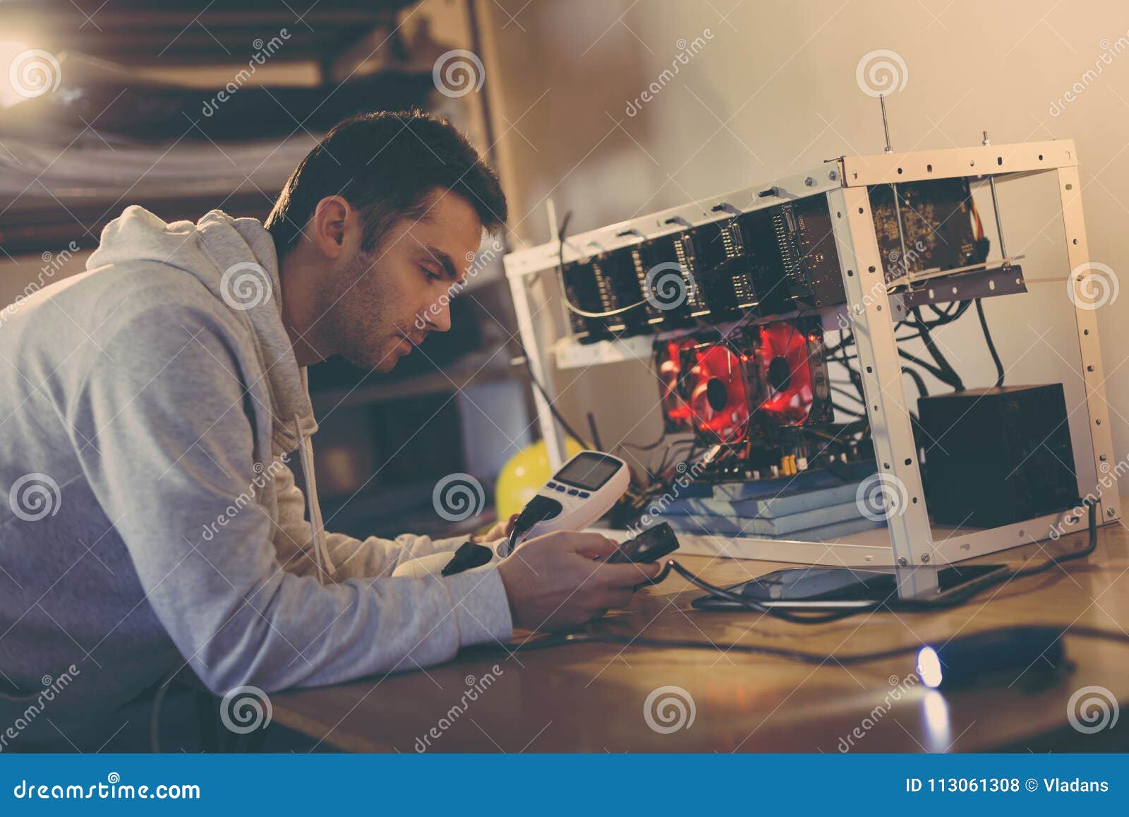 setting up cryptocurrency mining set up