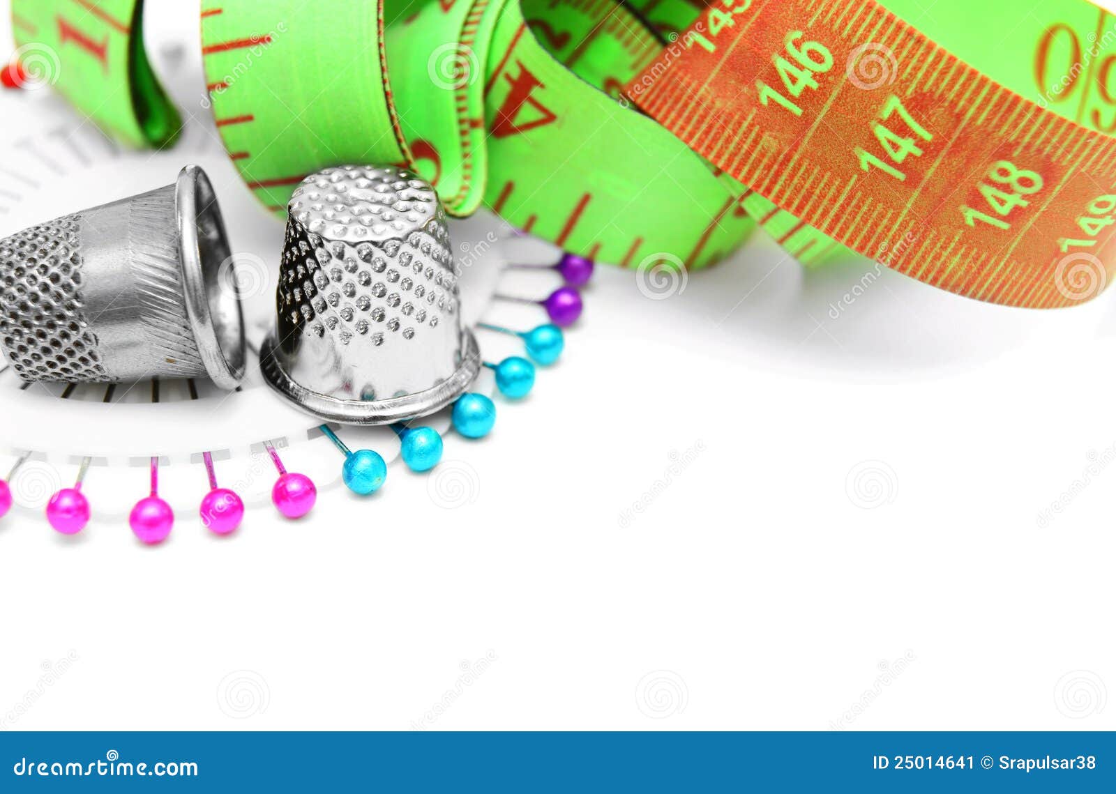 Measuring Roulette, Needles and Thimbles Stock Image Image of mending