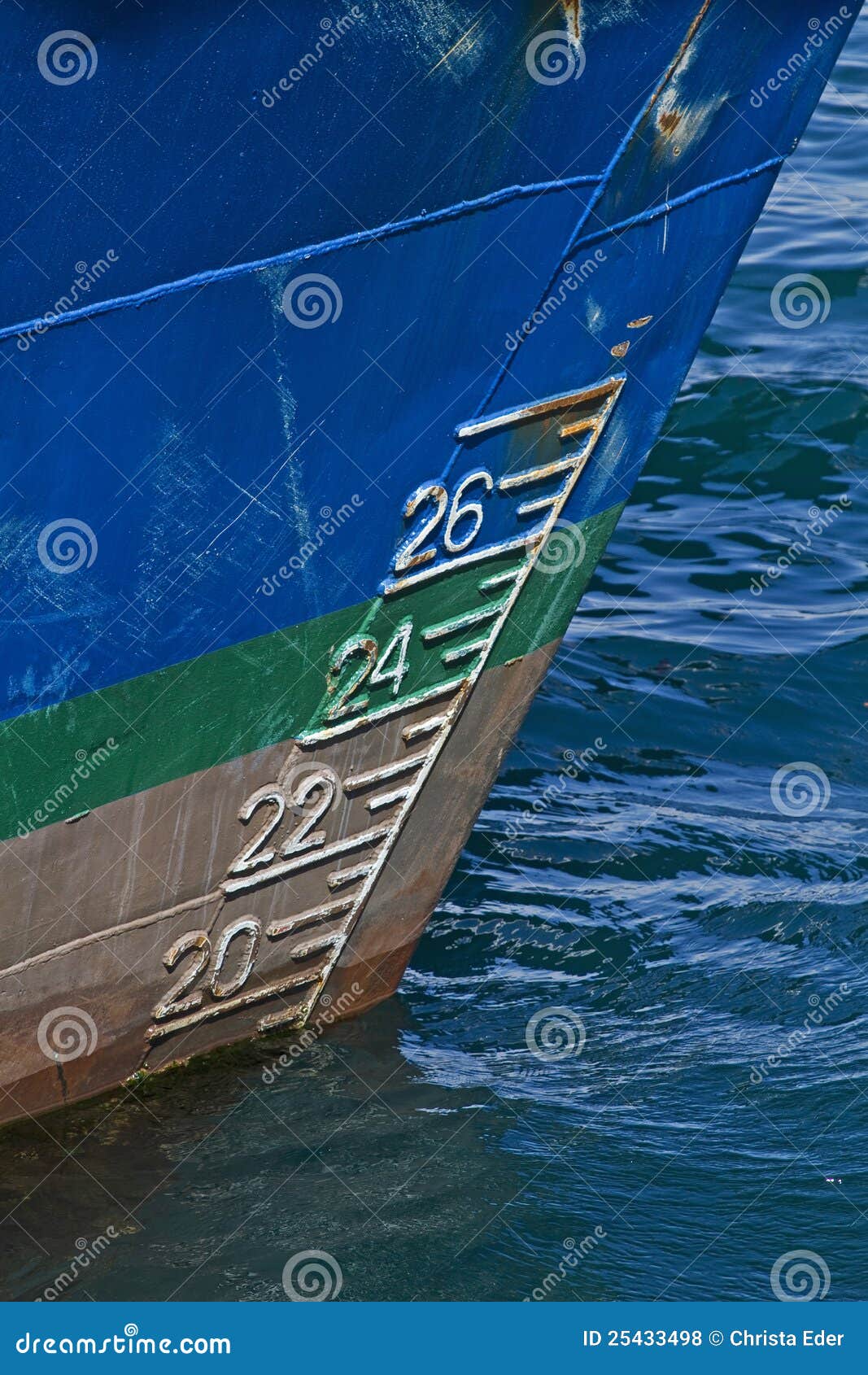 Measuring Scale on the Ship S Bow Stock Photo Image of measuring, scale 25433498