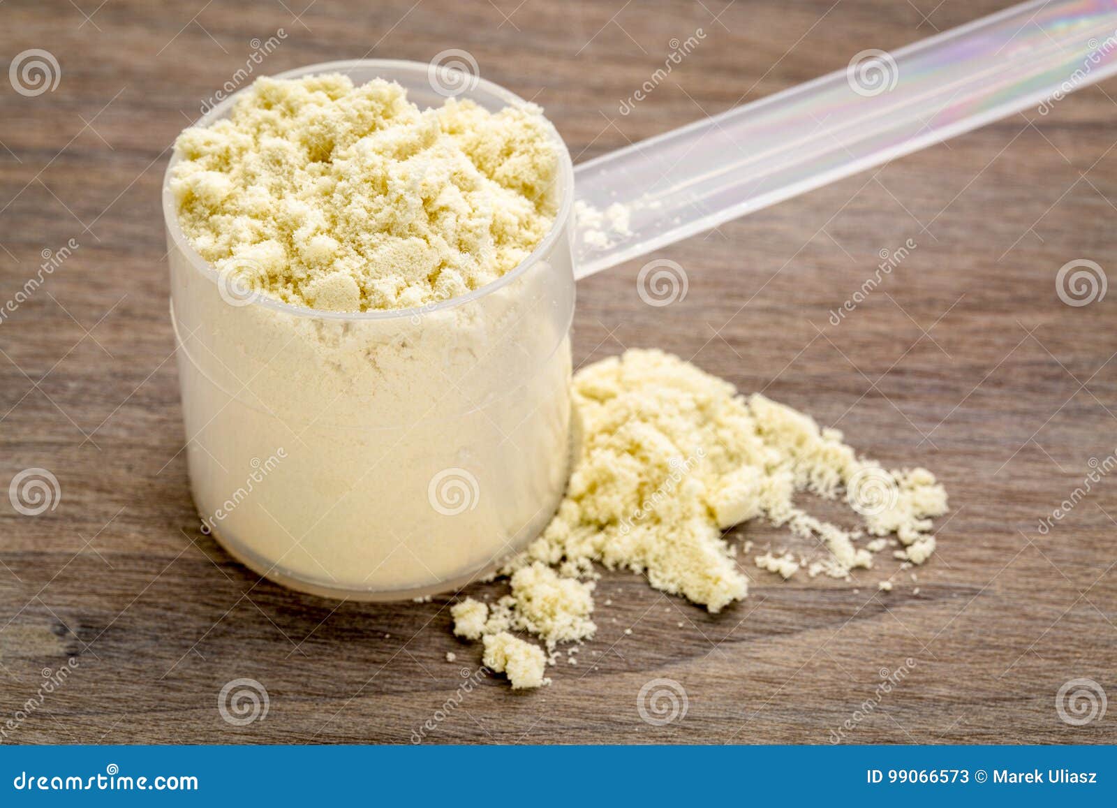Measuring Scoop Of Whey Protein Powder Stock Image Image Of