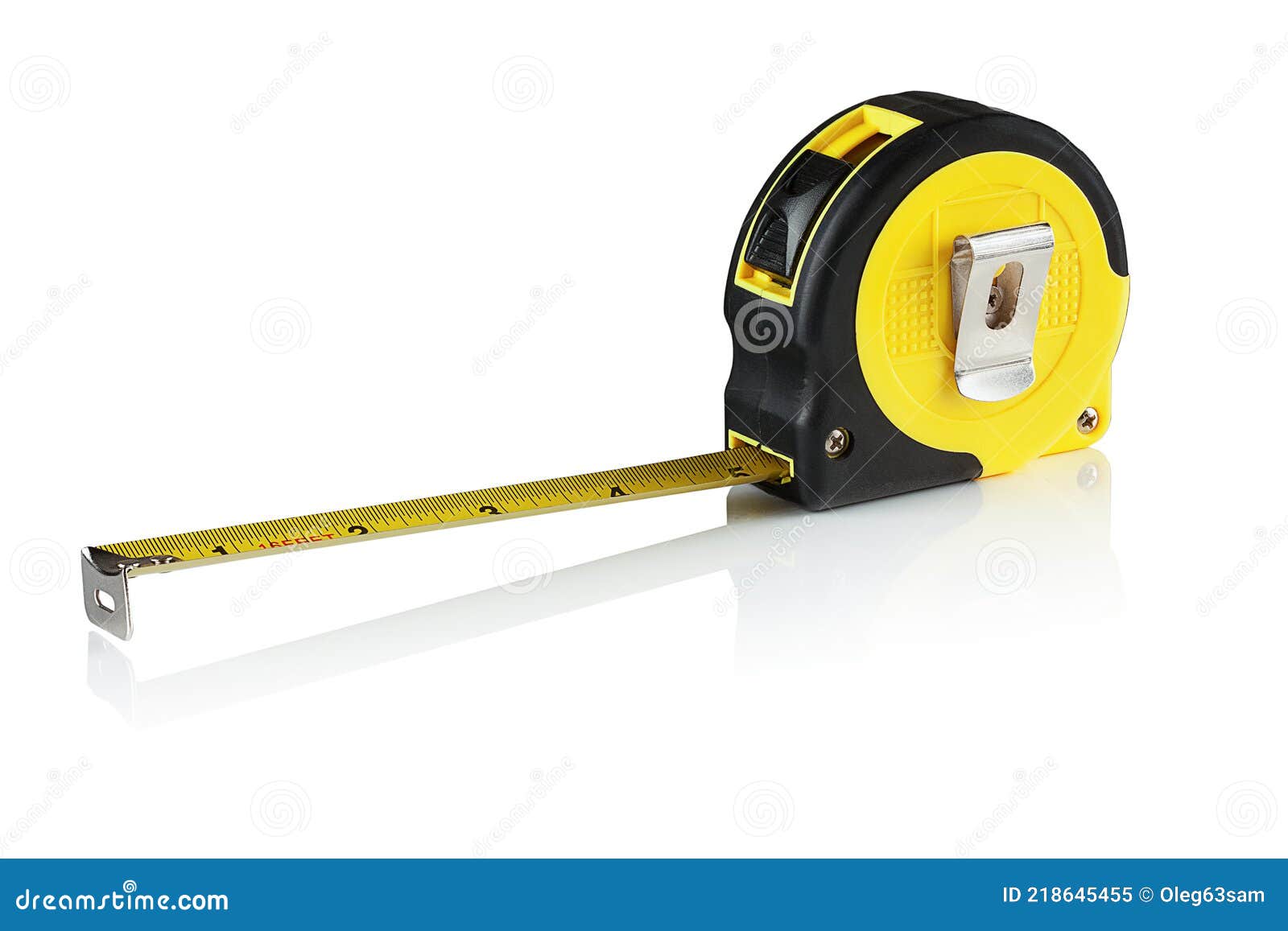 Measuring Tape on a White Background Stock Image - Image of