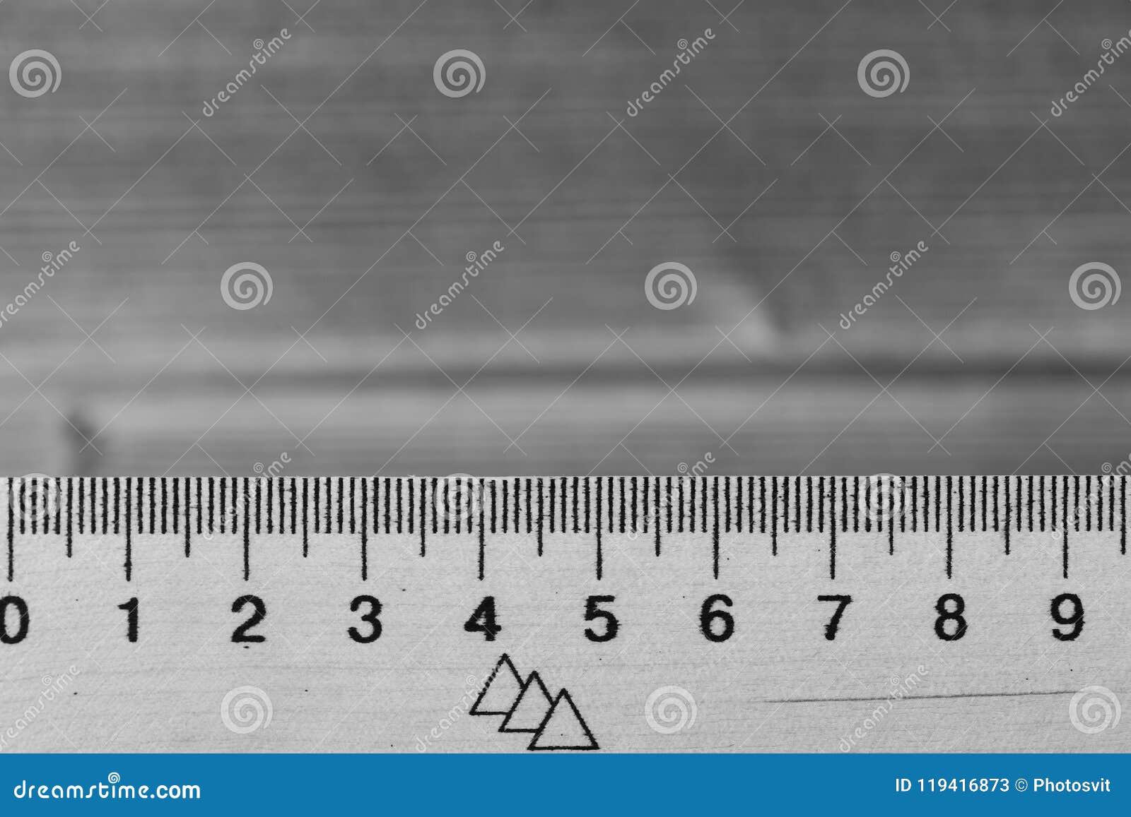 Measuring Tool for Maths Study or Education. Handicraft and Wooden