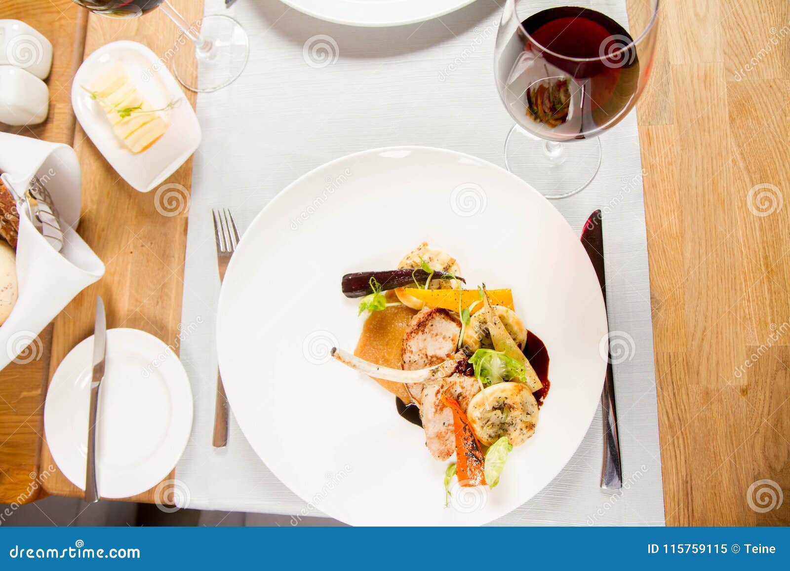 Meat dish with vegetables stock image. Image of closeup 115759115