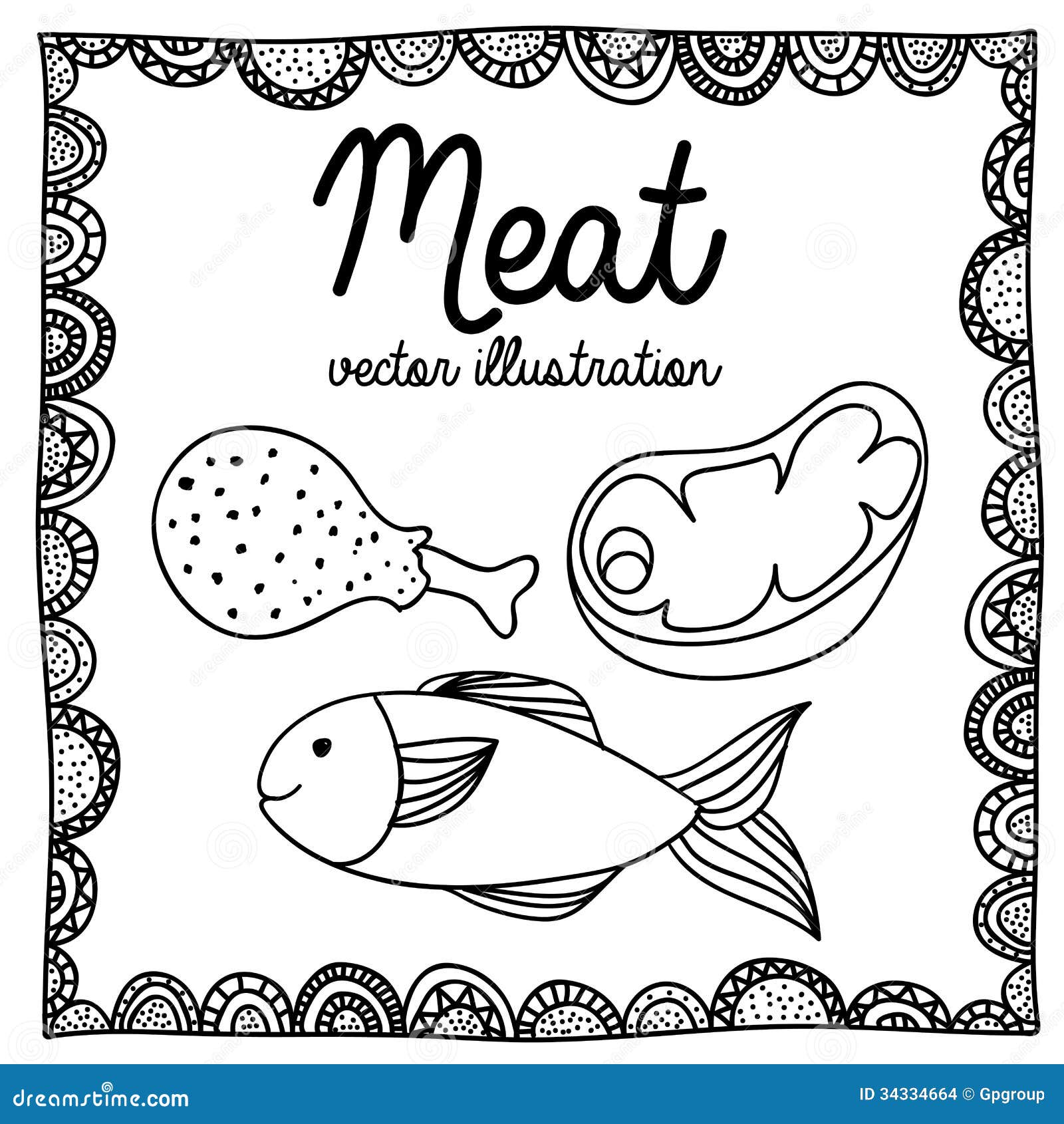 Sketch Meat Bbq Beef Steak Grill Ribs and Bacon Stock Vector   Illustration of cooking beefsteak 172276324