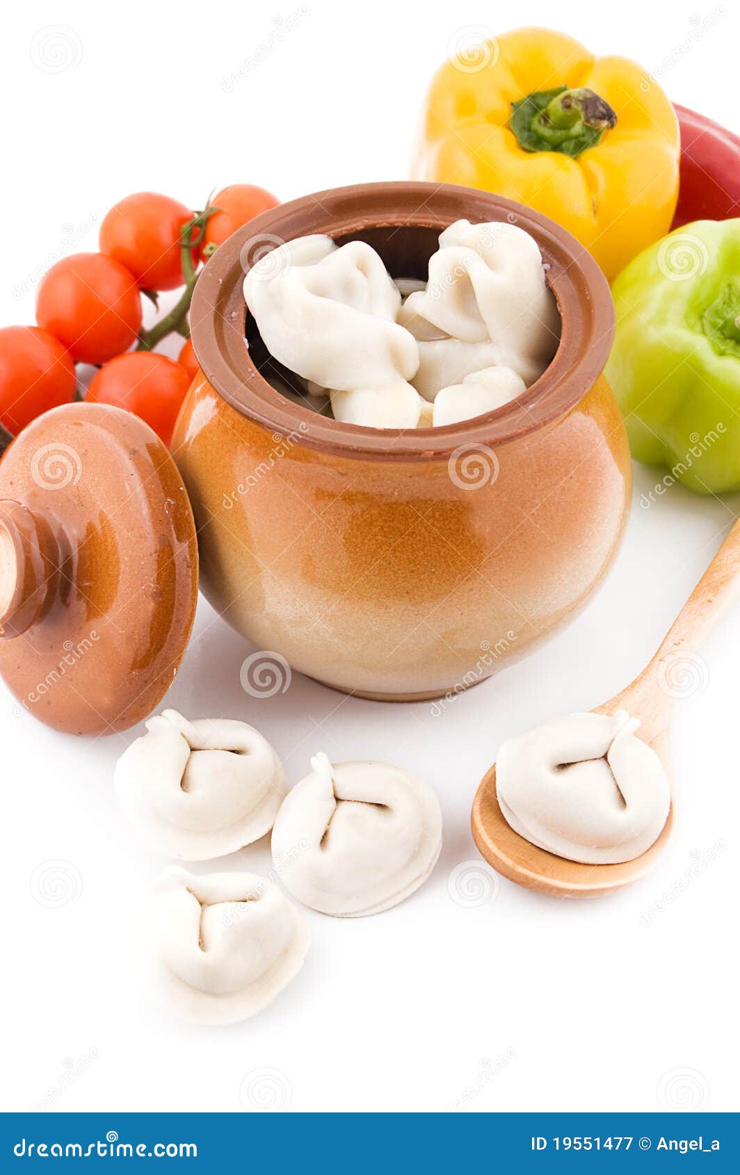 Meat Dumplings in Pot with Vegetables Stock Image Image of fresh