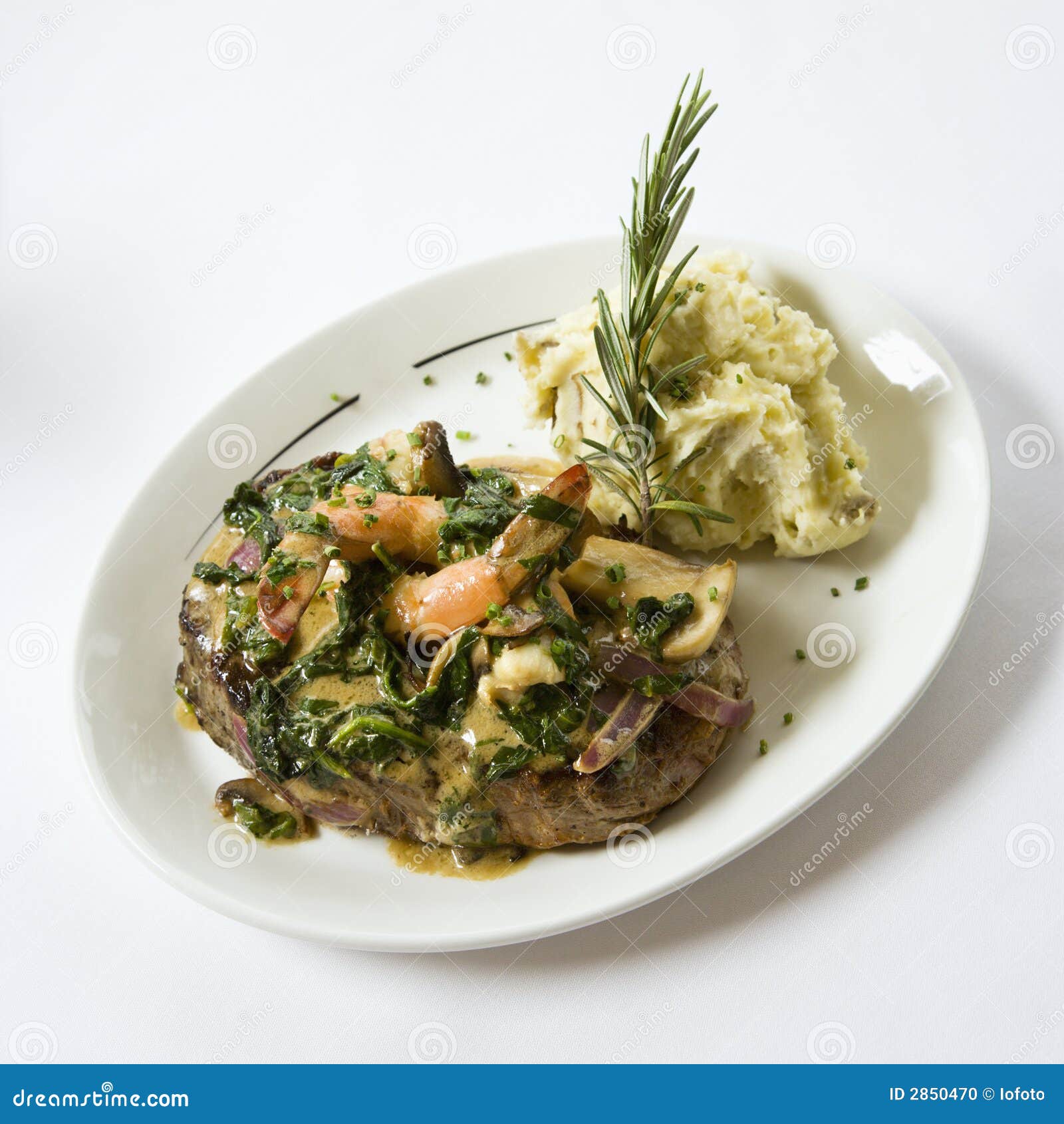 Meat entree. stock photo. Image of meat, steak, dinner 2850470