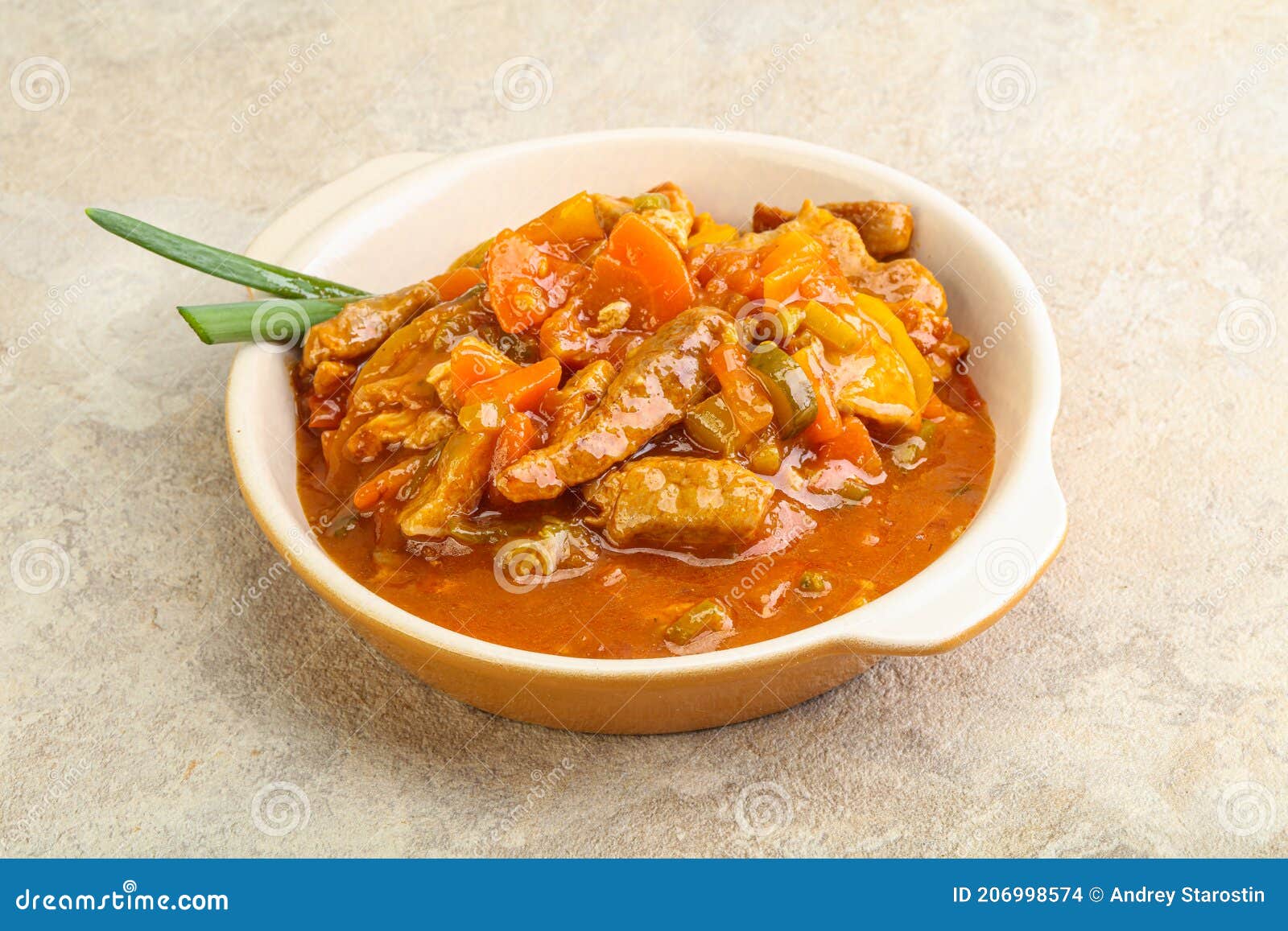 Meat Goulash with Vegetables Stock Photo Image of hungarian, meal
