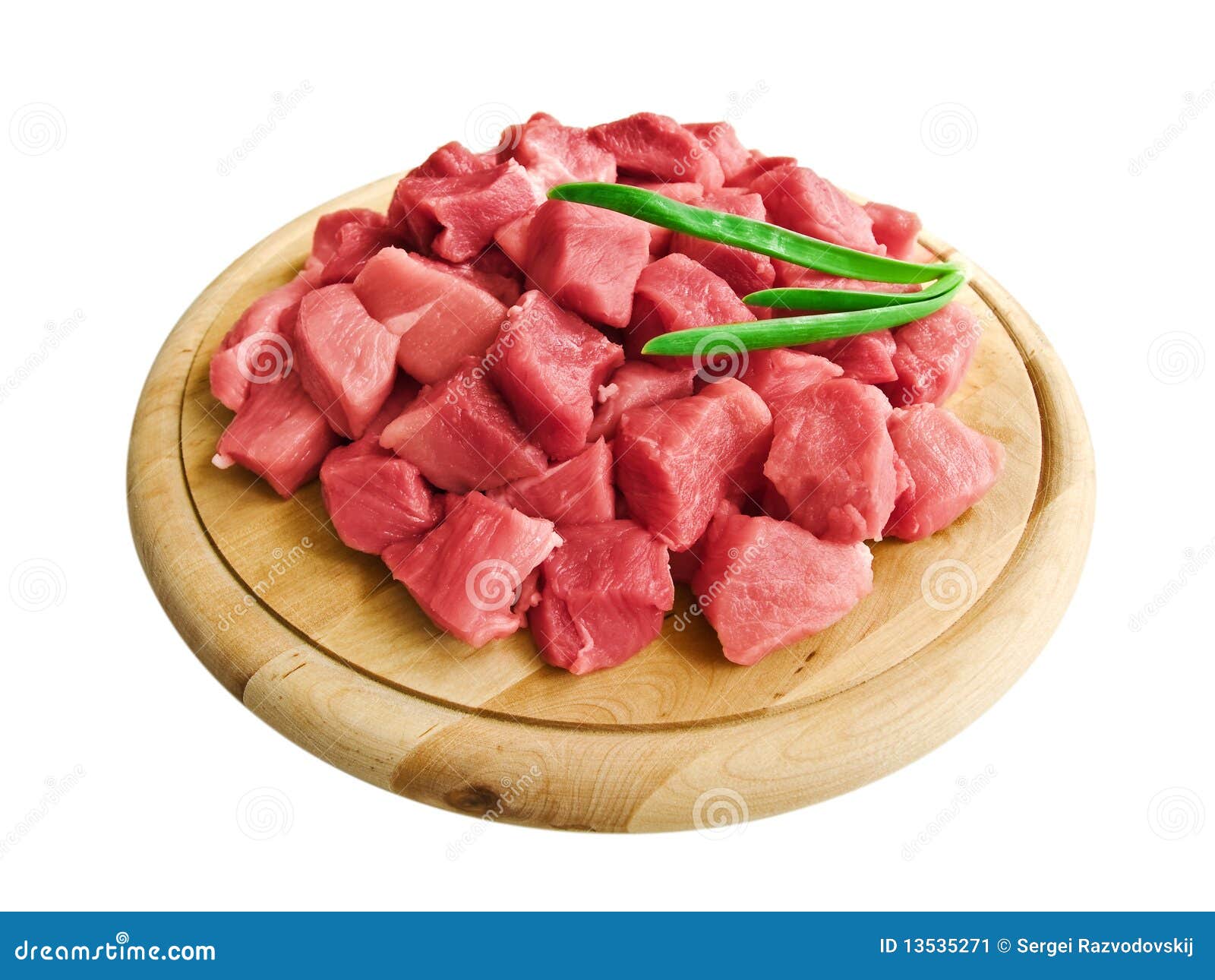 Meat with greens stock image. Image of preparing, meat 13535271