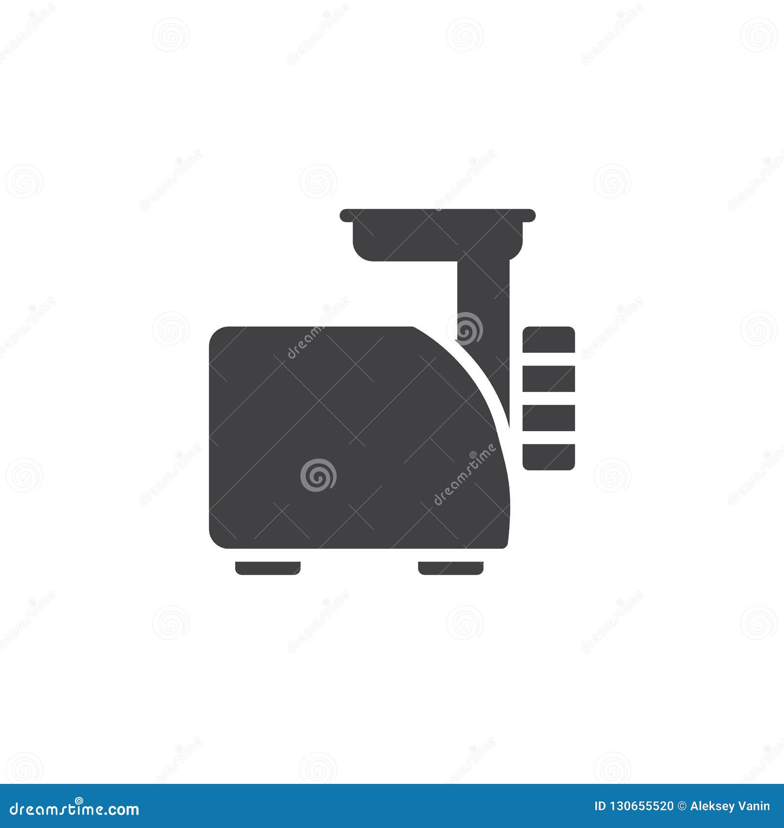 Meat grinder vector icon stock vector. Illustration of meat 130655520