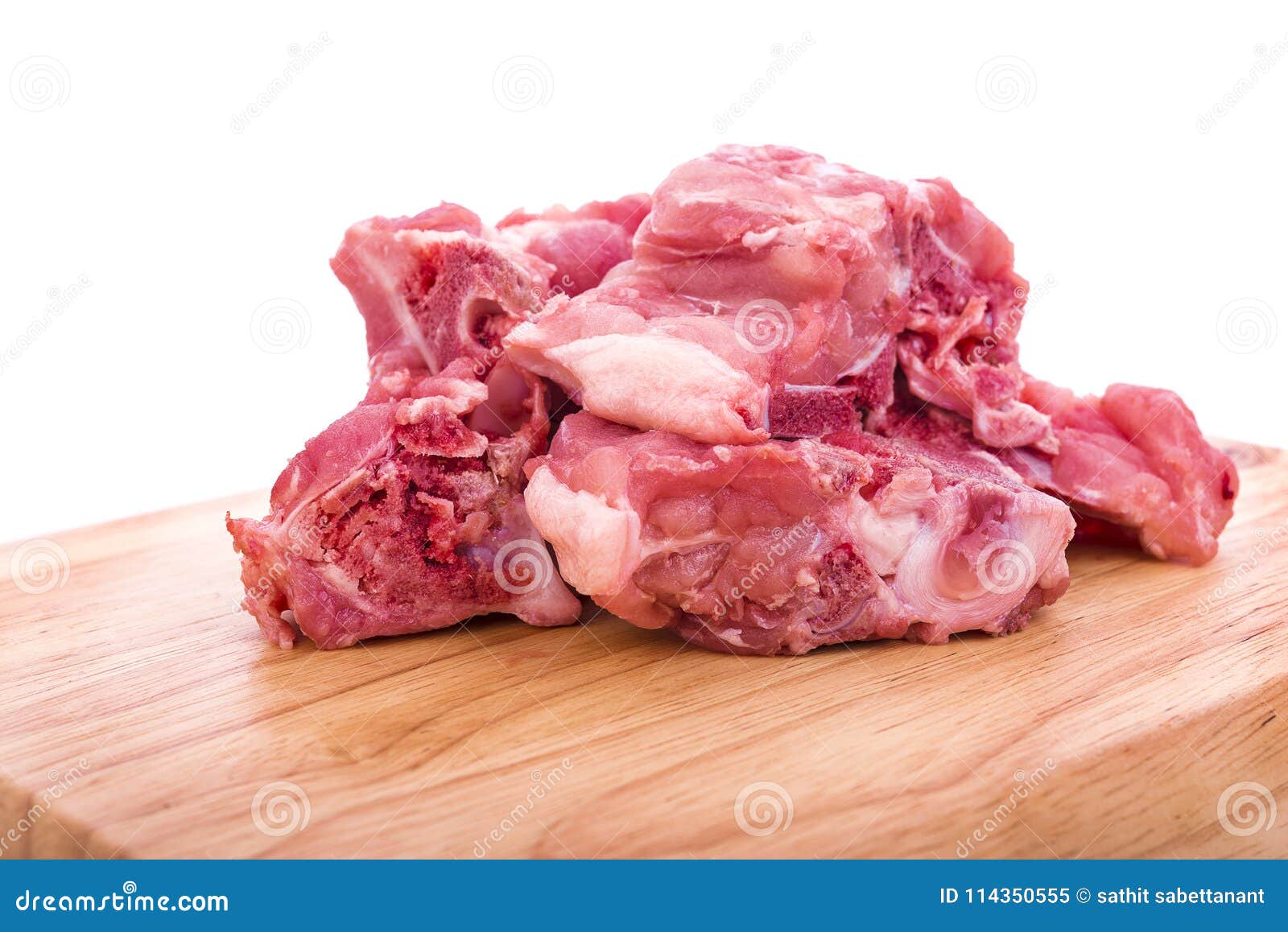 raw pork bones