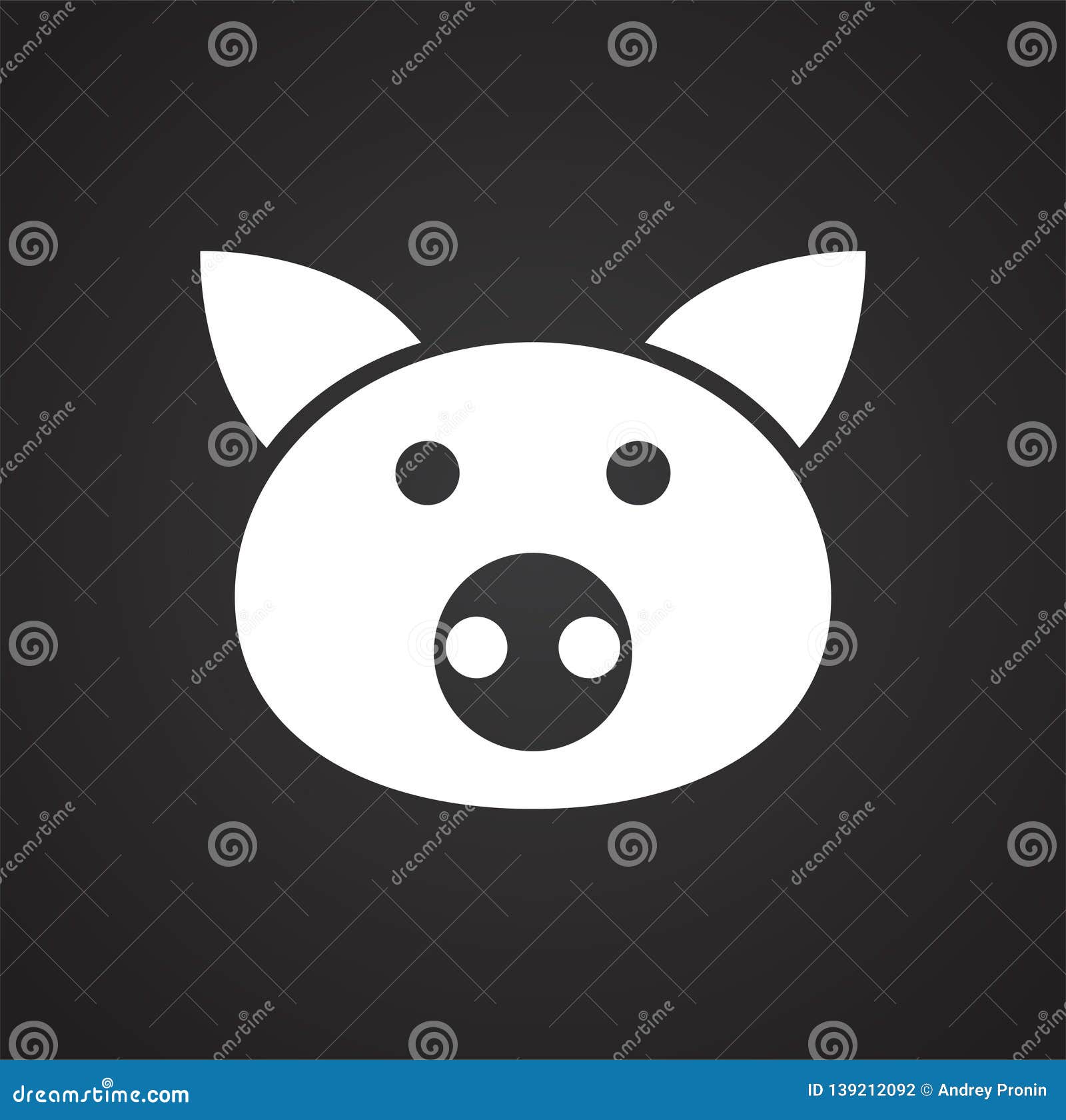 meat icons set on color squres background for graphic and web , modern simple  sign. internet concept. trendy 