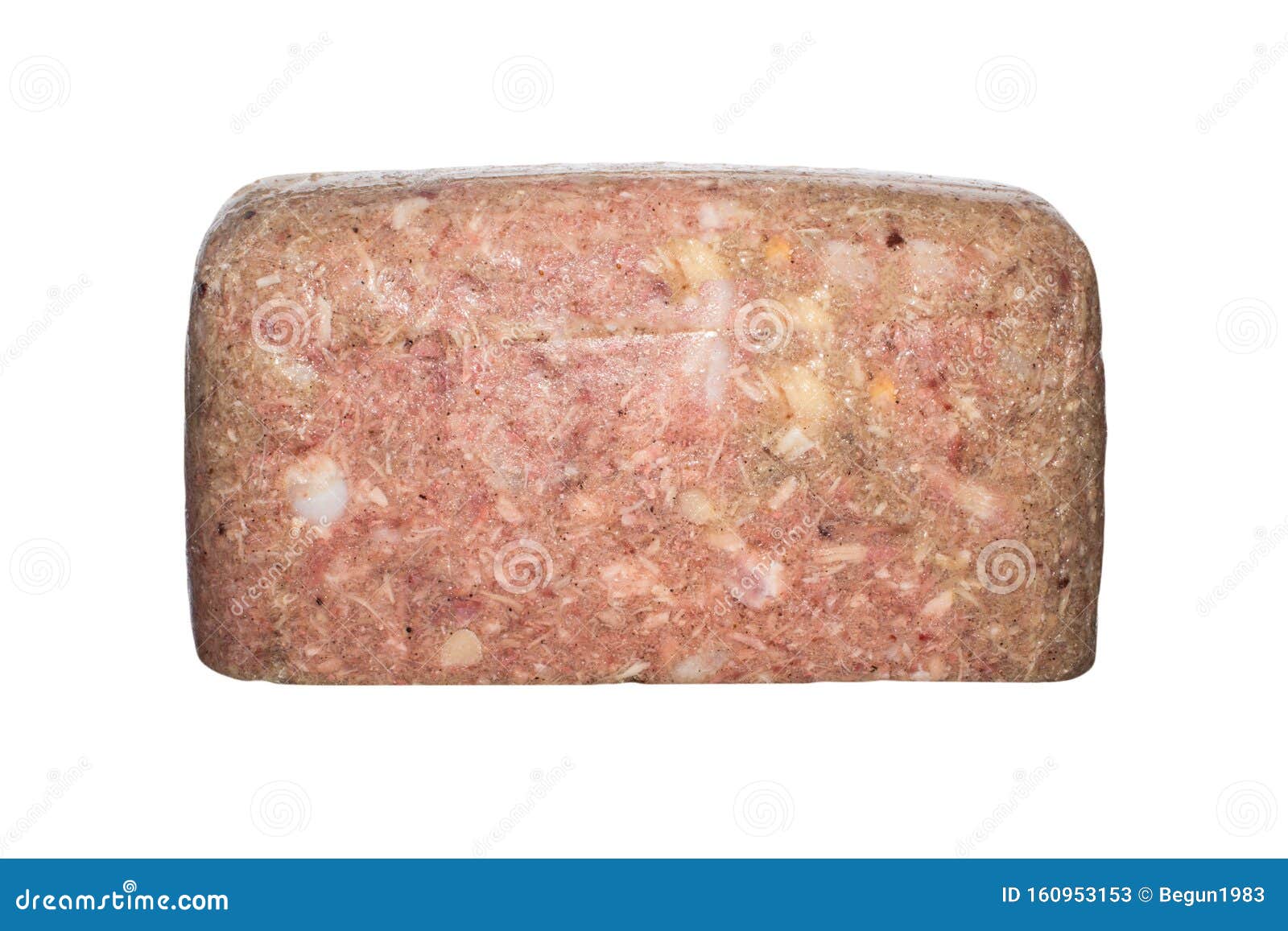 Meat Jelly Isolated on White Background.Meat Jelly. Stock Image Image