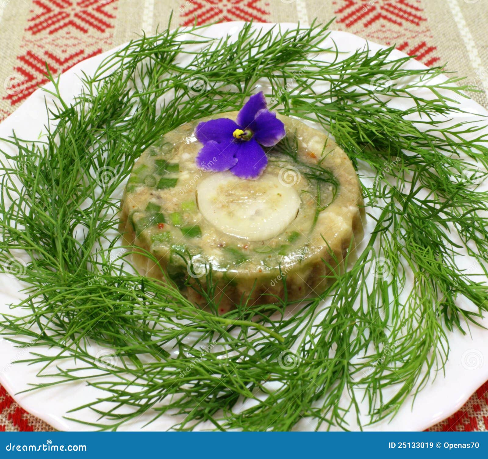 Meat jelly snack stock image. Image of vegetable, pork 25133019