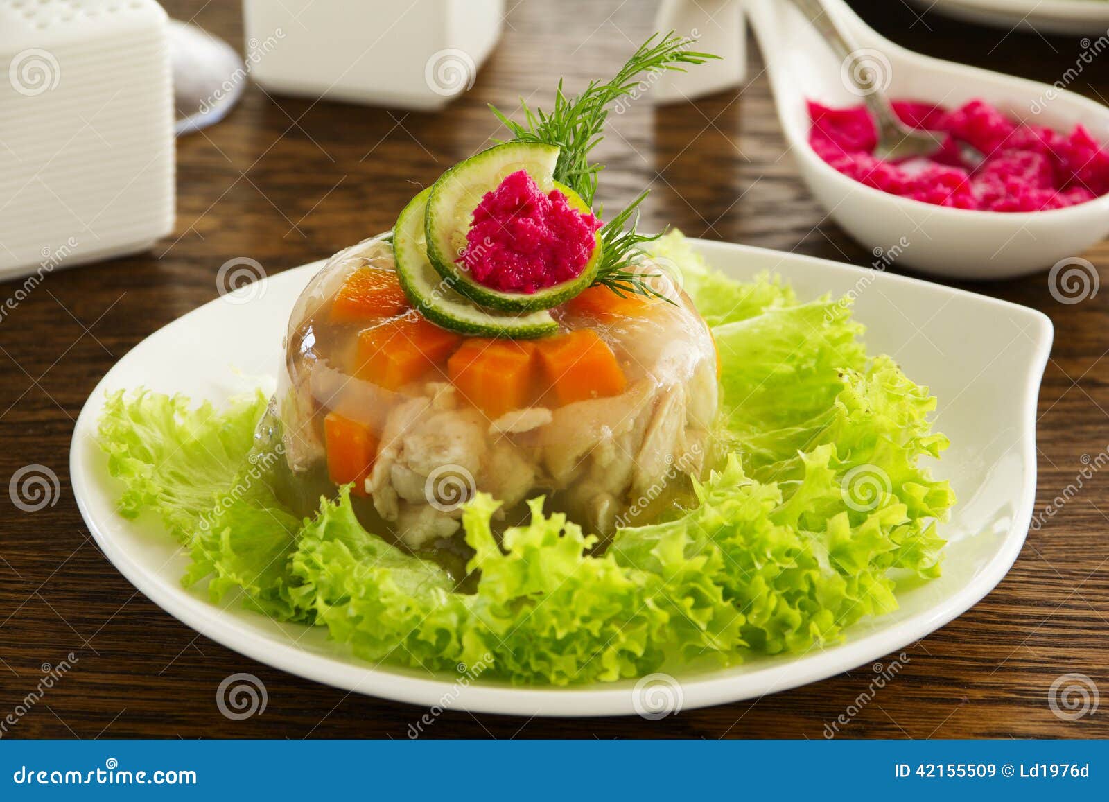 Meat Jelly Or Brawn On Plate RoyaltyFree Stock Photo CartoonDealer