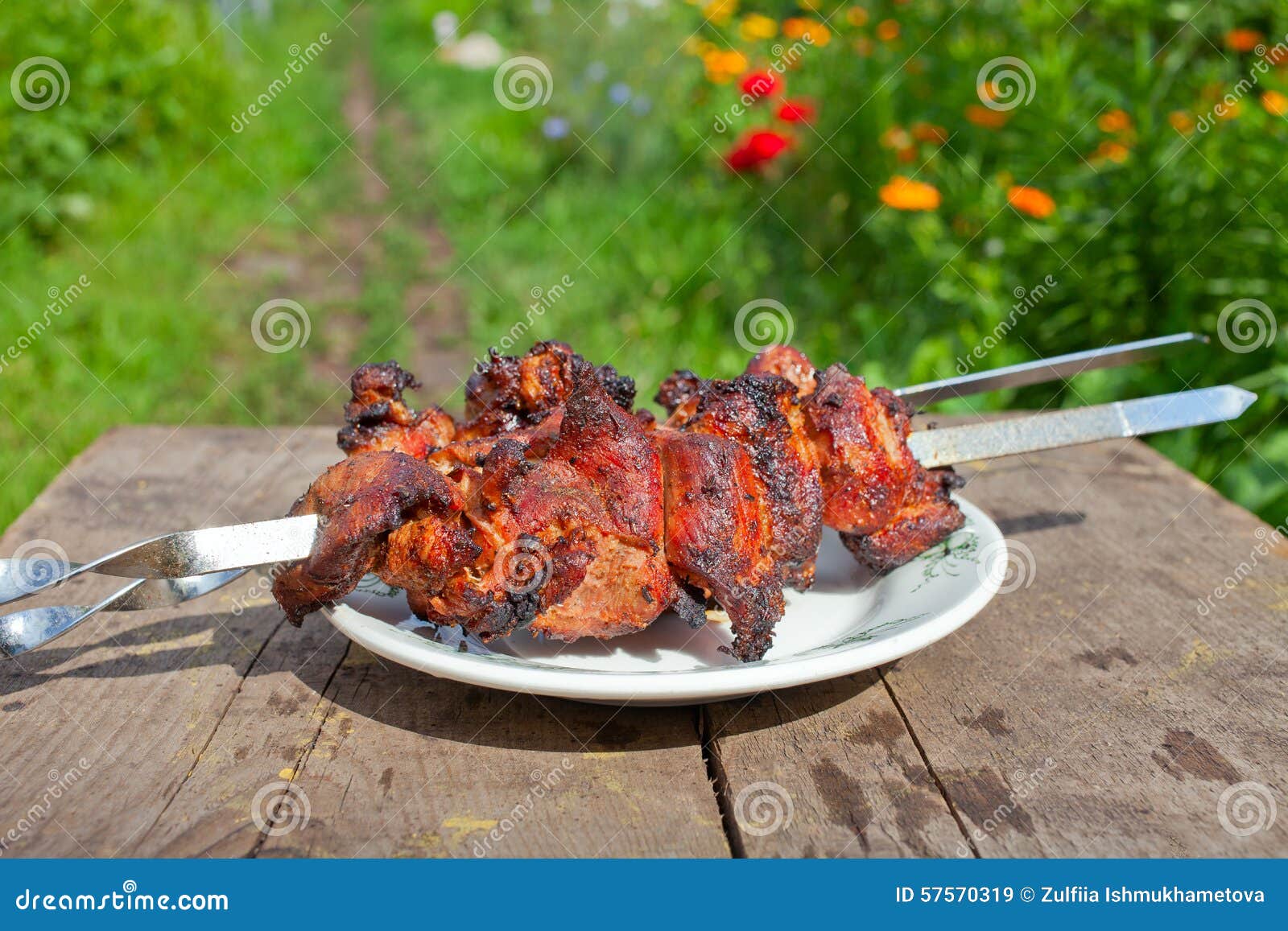 Meat Kebab, Beef Balls on Skewer Stock Image Image of gourmet
