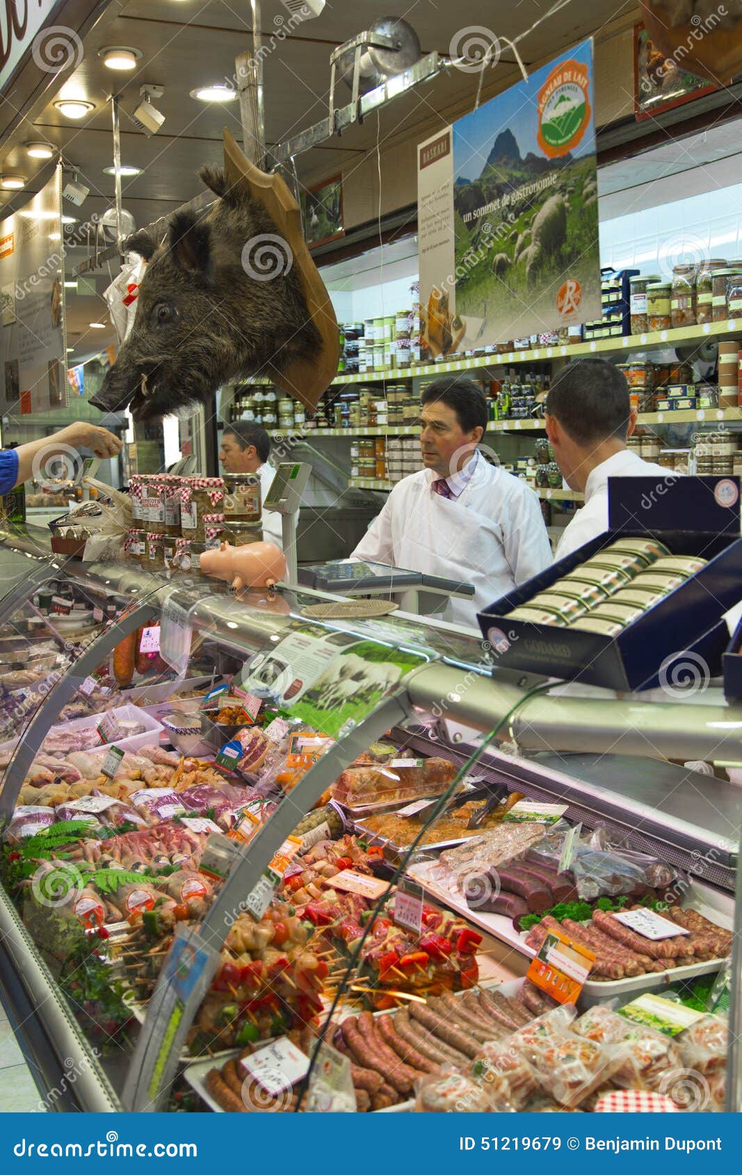 Going to the butcher's shop in France