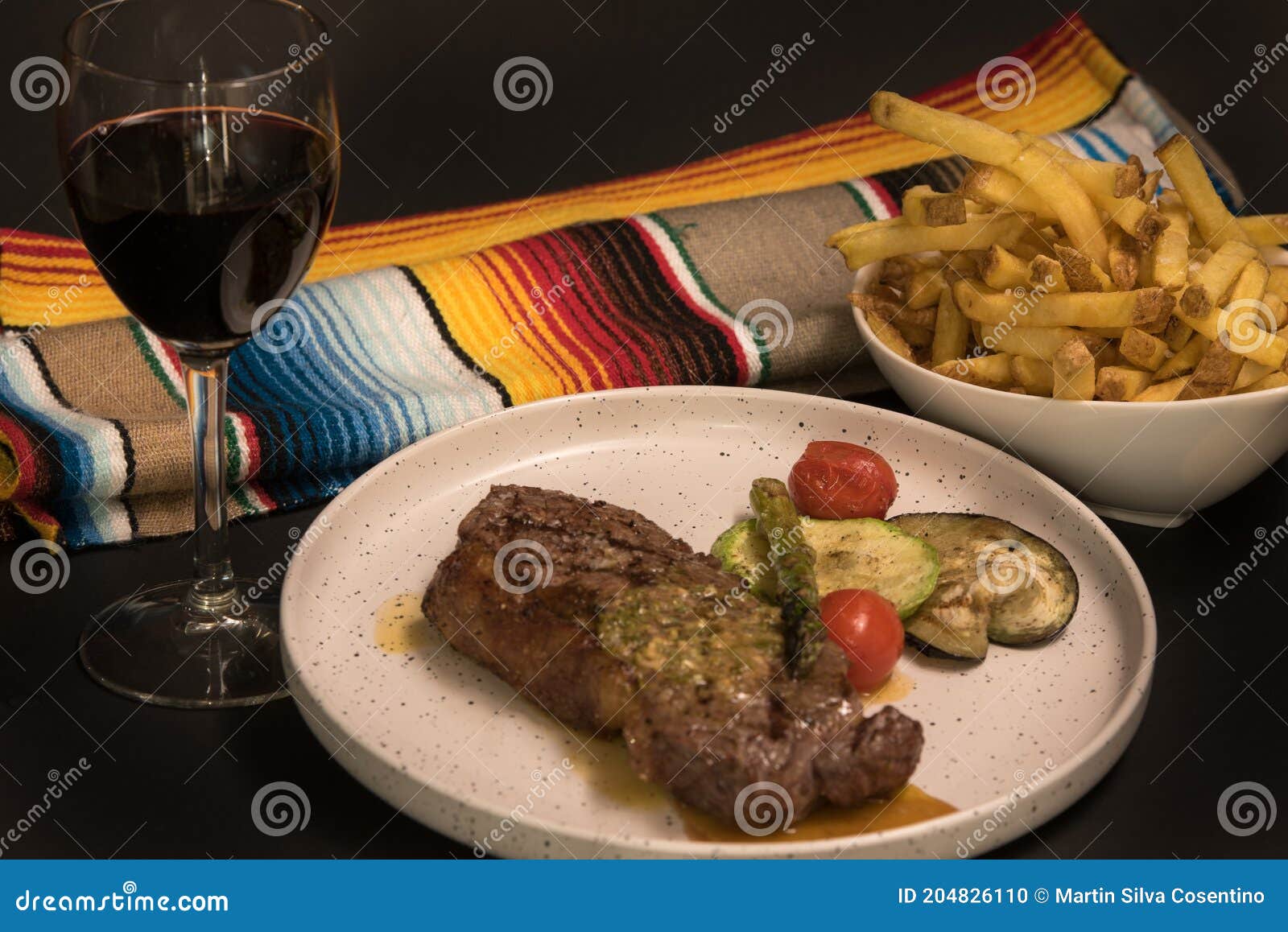 Meat in Mexican Style on White Plate Stock Photo Image of grilled
