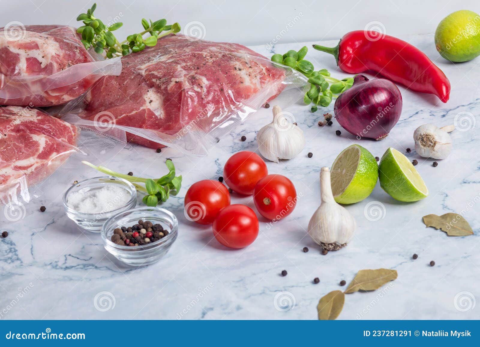 Meat Packed in Vacuum for Cooking Stock Image Image of life, hermetic