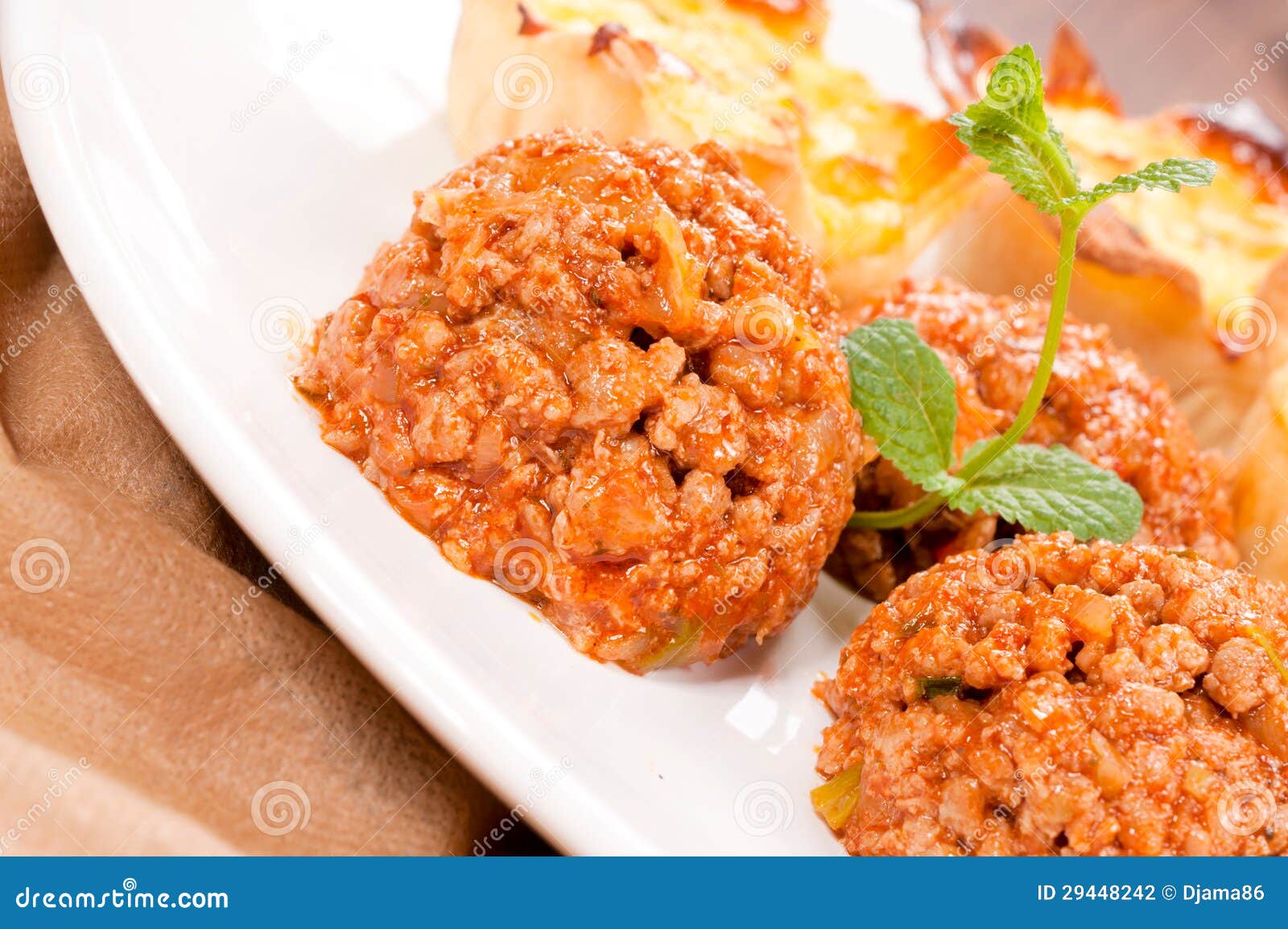 Meat and pastry stock photo. Image of culture, spice 29448242