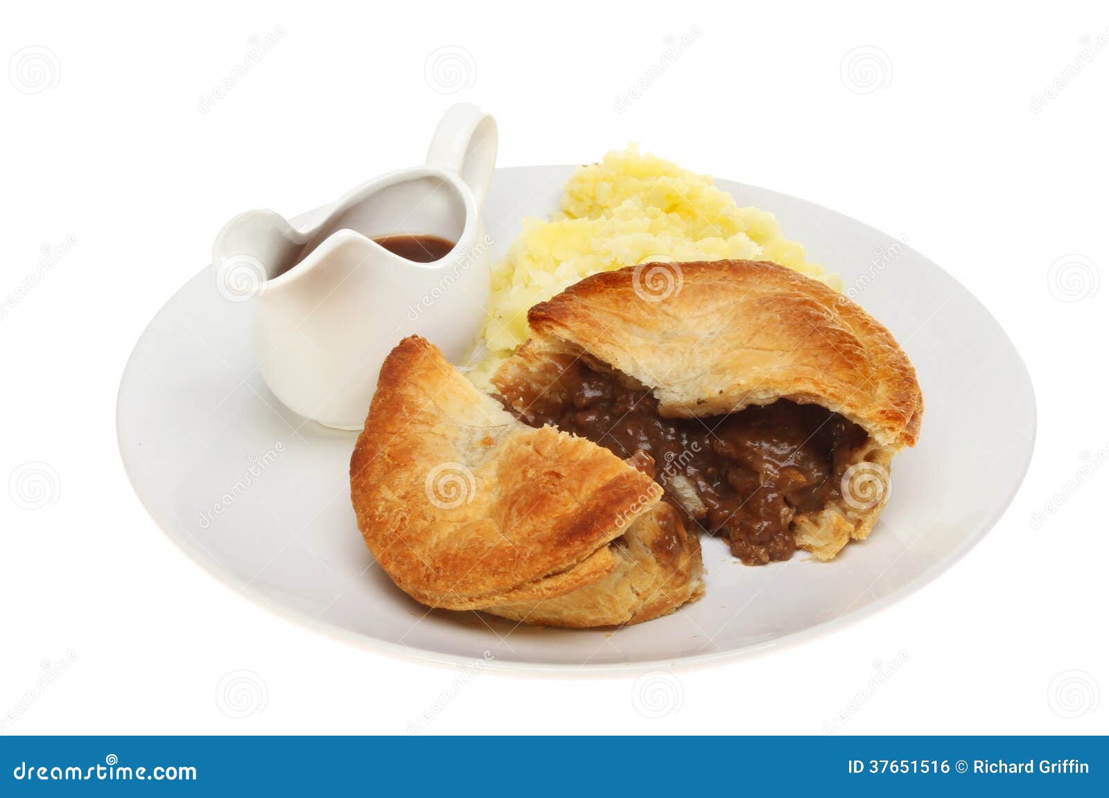 Meat pie and gravy stock photo. Image of plate, lunch 37651516