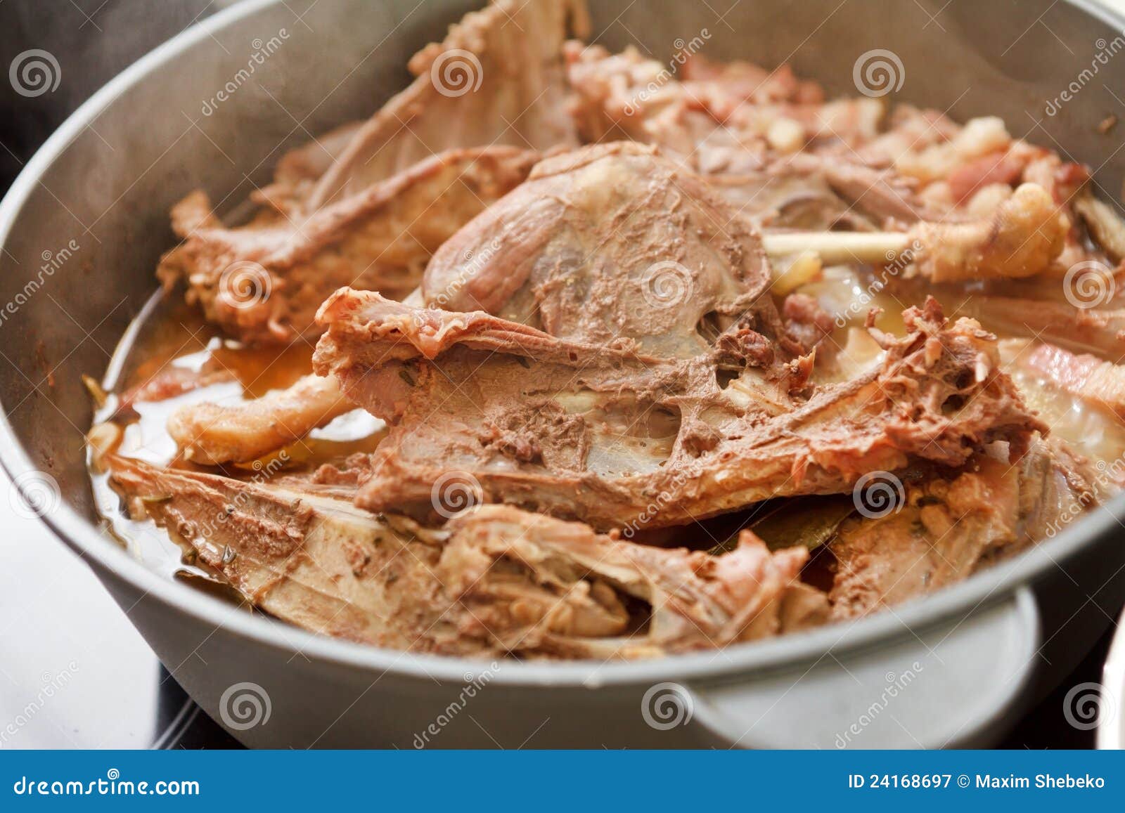 Meat of rabbit stock image. Image of seasoning, confit 24168697