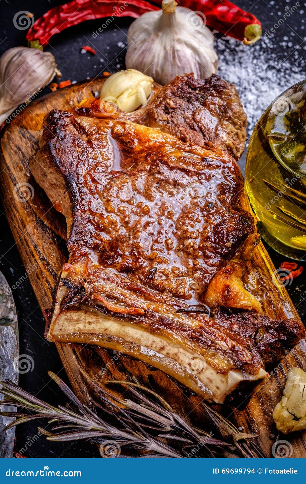 Meat Ribeye Steak Entrecote Close Up Stock Photo Image of beef, olive
