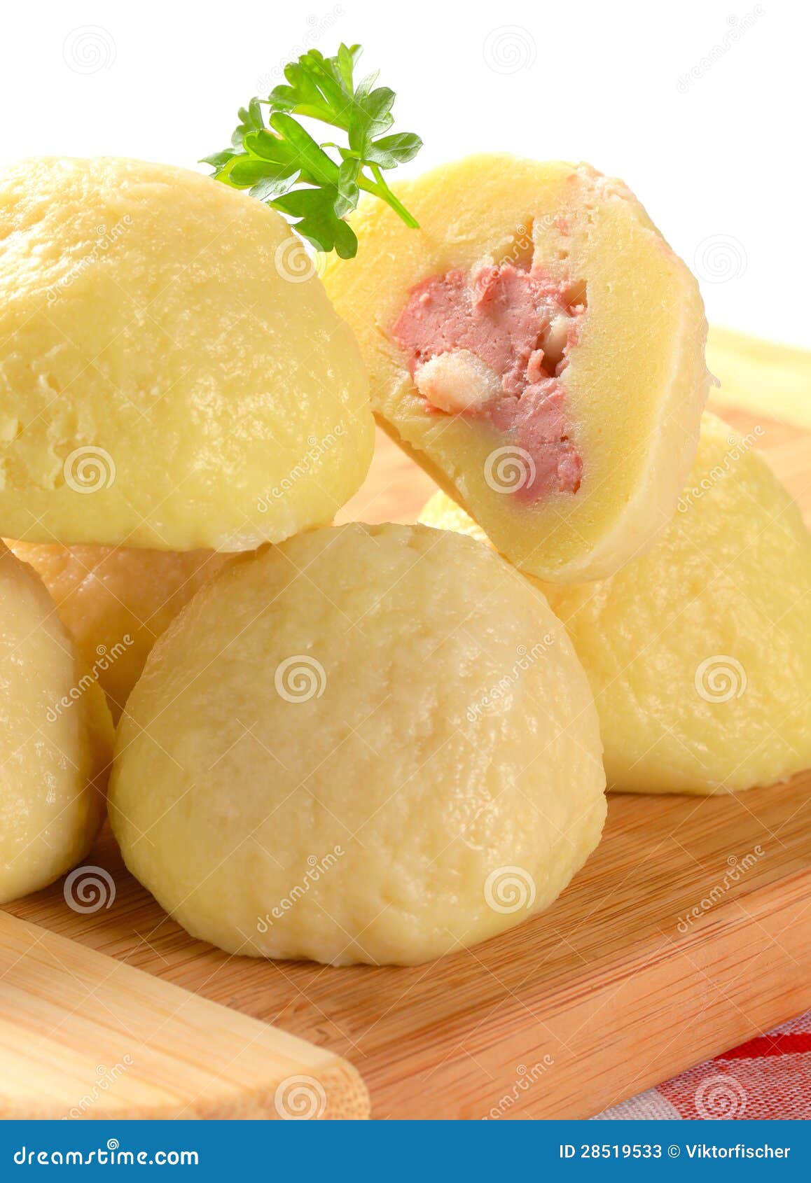 Meat Stuffed Potato Dumplings Stock Image Image of sausage, cuisine