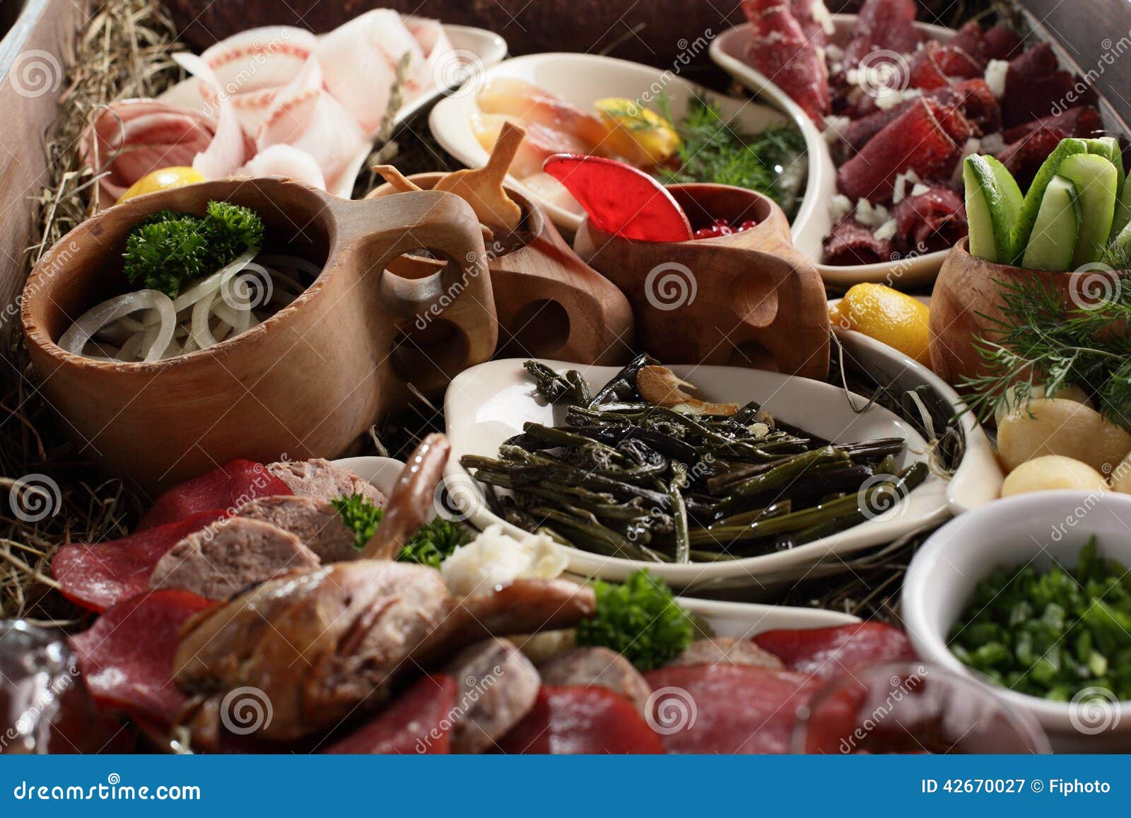 Meat and vegetable dish stock image. Image of fresh, cucumber 42670027