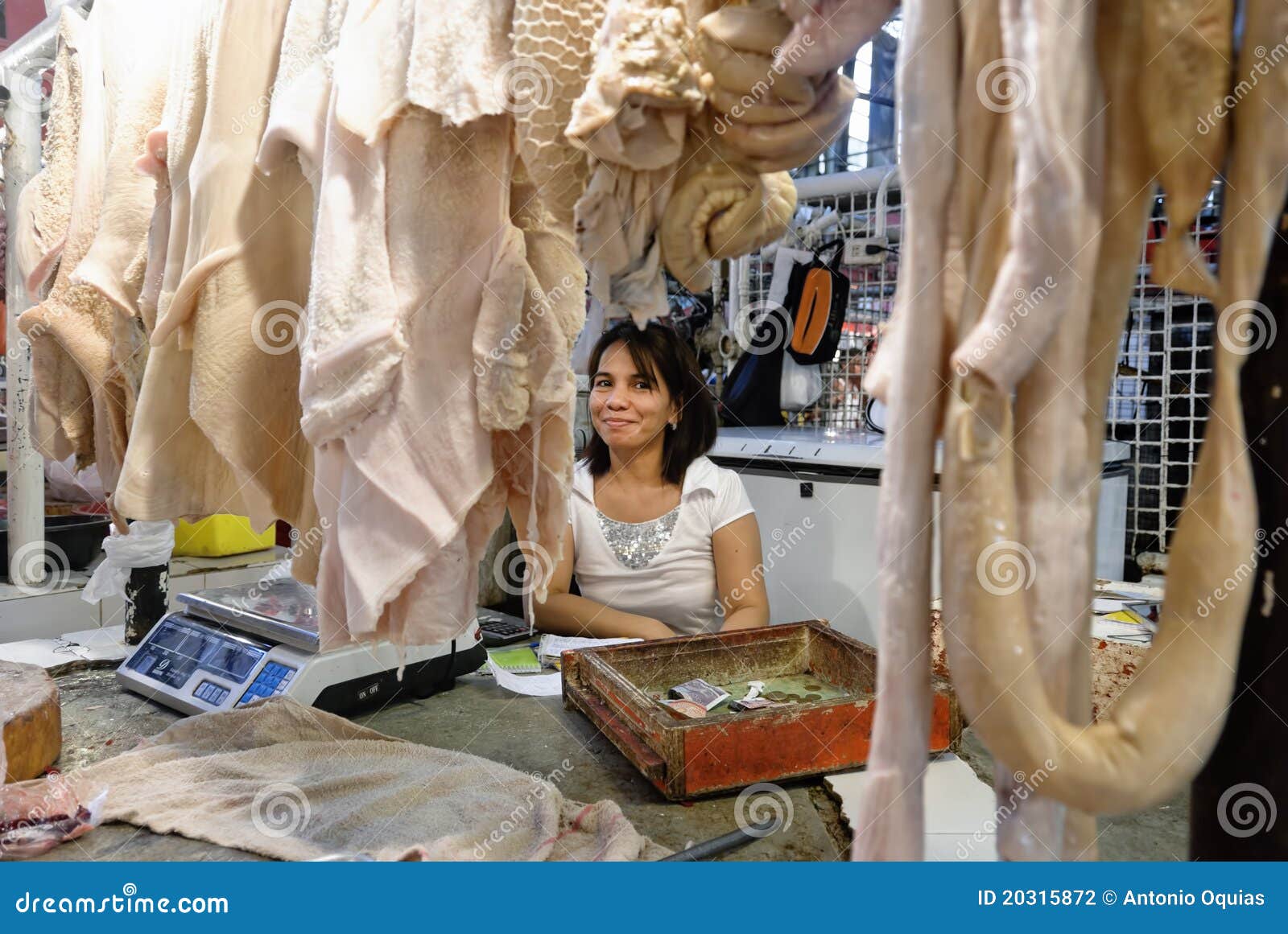 Meat Vendor editorial photography. Image of food, meat 20315872
