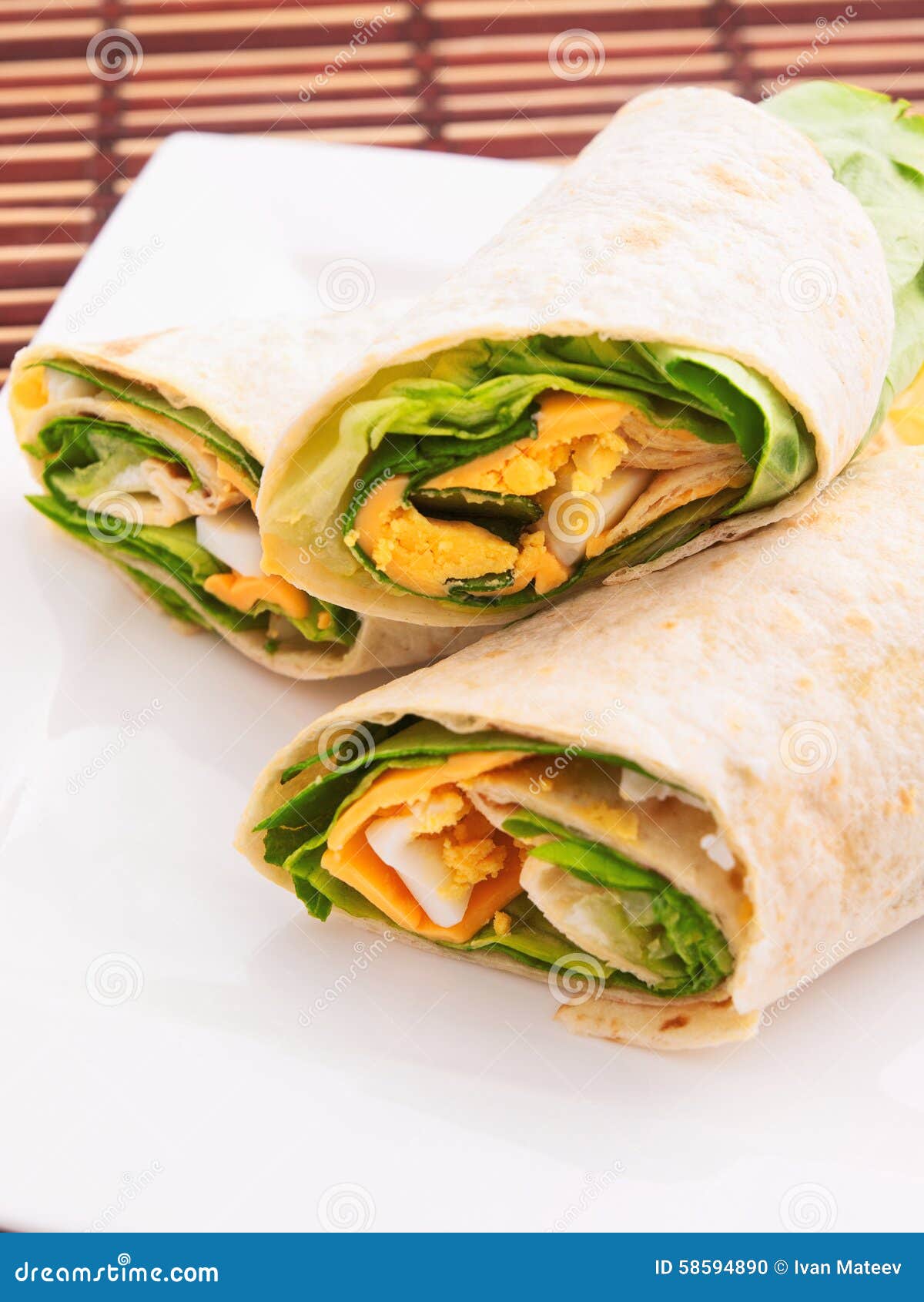 Meat wrap sandwich stock photo. Image of gourmet, wrap 58594890