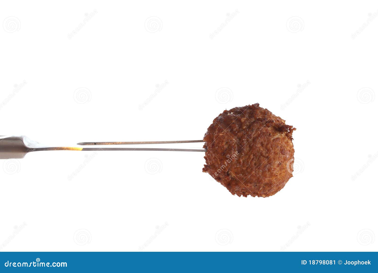 Meatball on a fork stock image. Image of healthy, cuisine 18798081